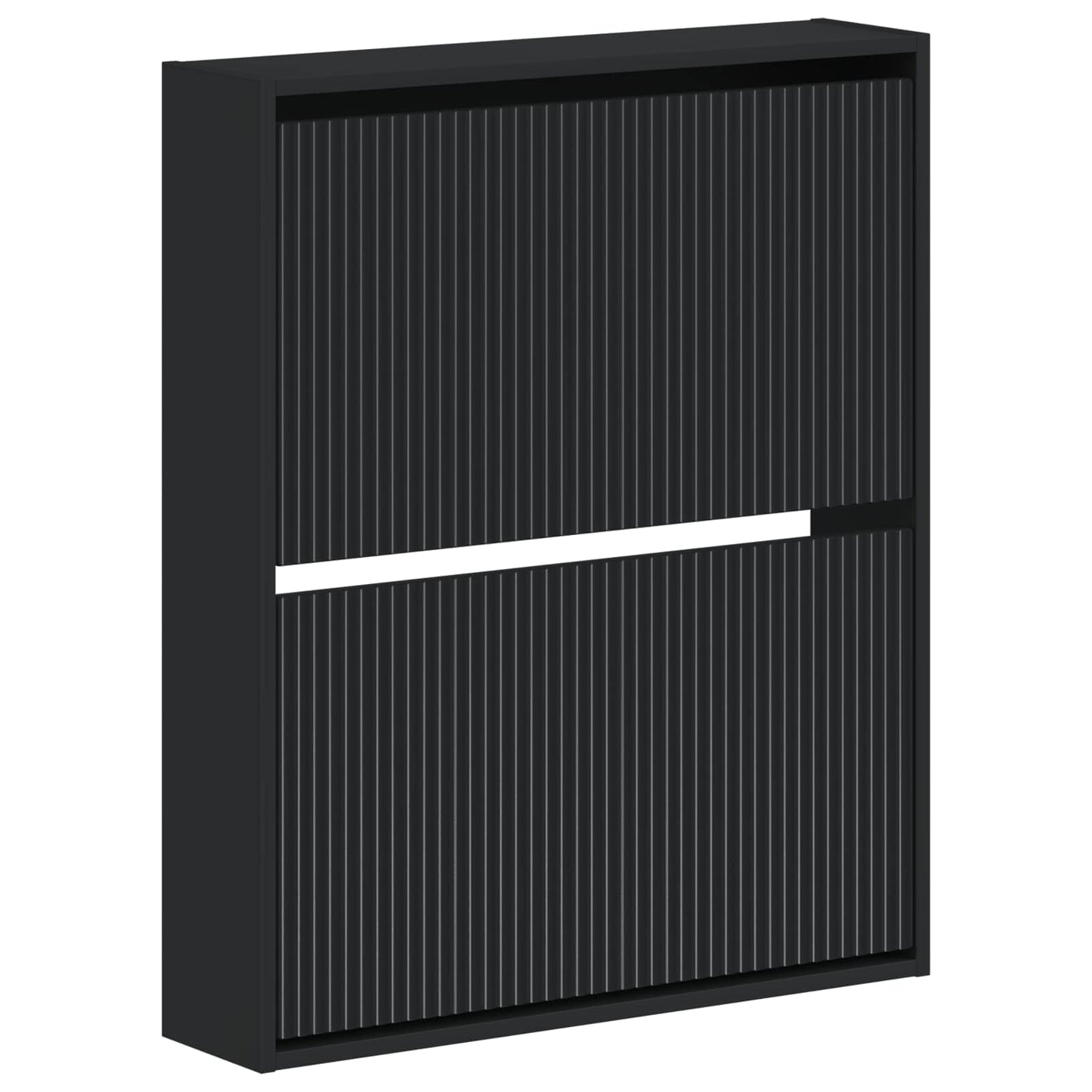 Wandmontierter Schuhschrank ARNHEM 71 x 17 x 86 cm Schwarz