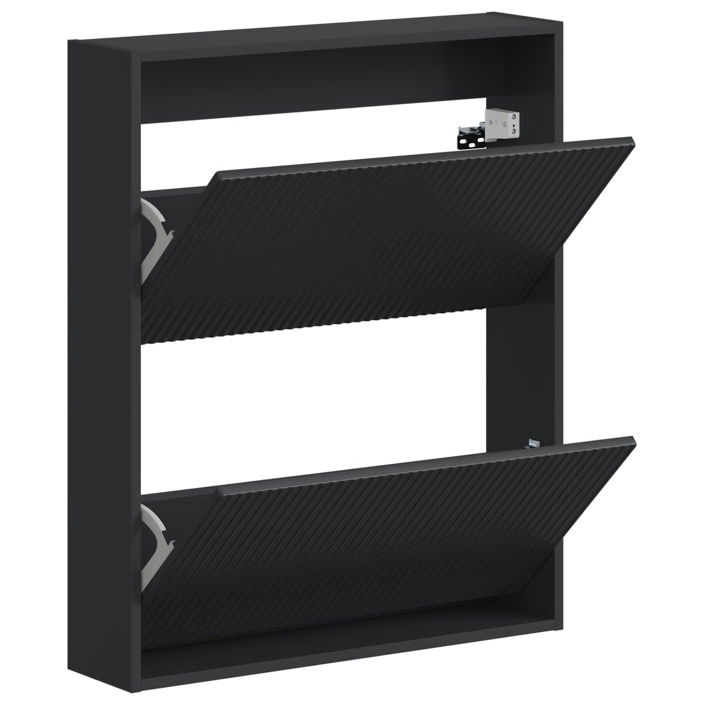 Wandmontierter Schuhschrank ARNHEM 71 x 17 x 86 cm Schwarz
