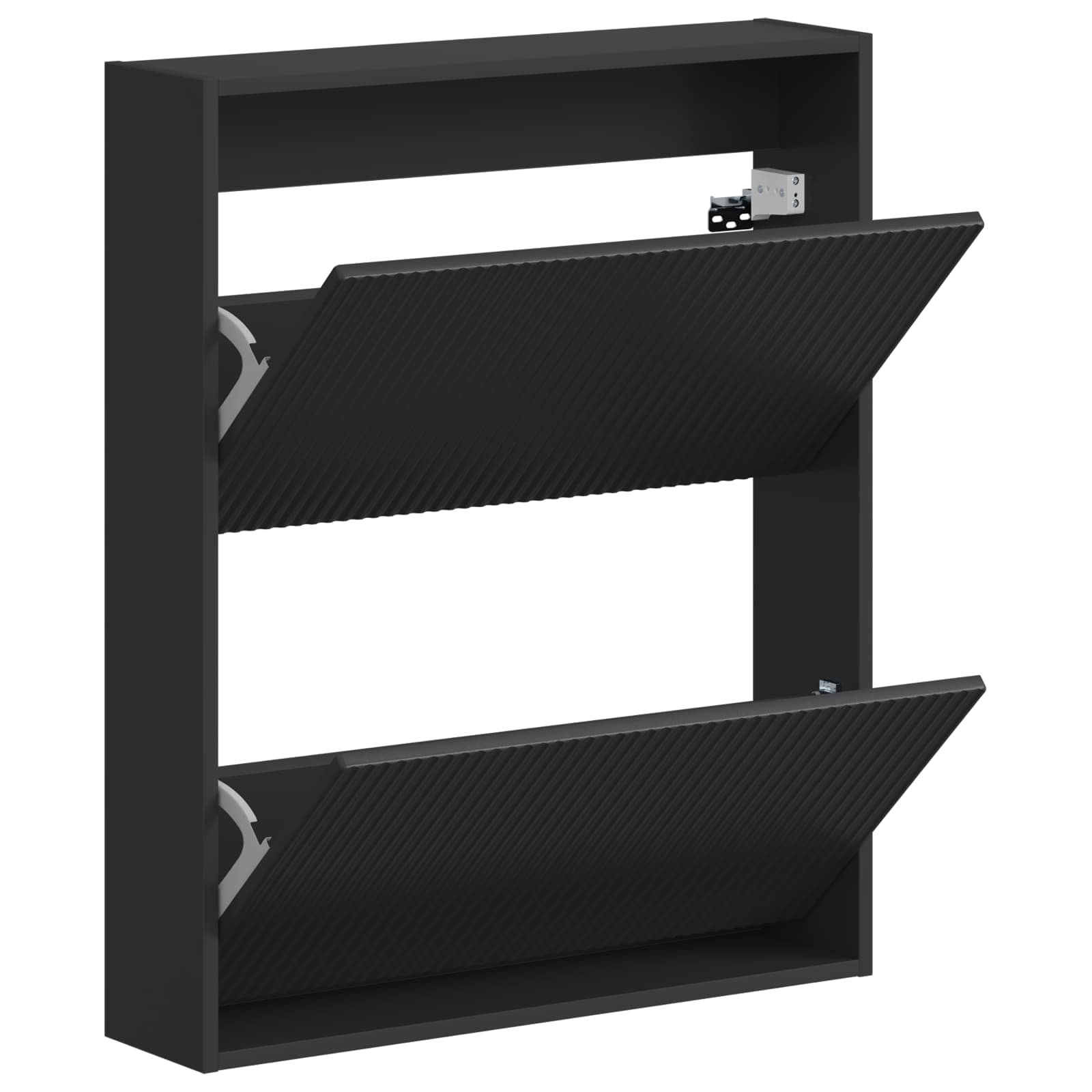 Wandmontierter Schuhschrank ARNHEM 71 x 17 x 86 cm Schwarz