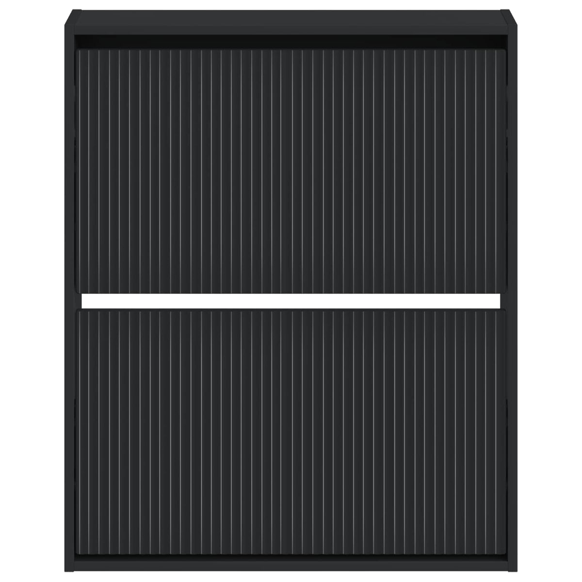 Wandmontierter Schuhschrank ARNHEM 71 x 17 x 86 cm Schwarz