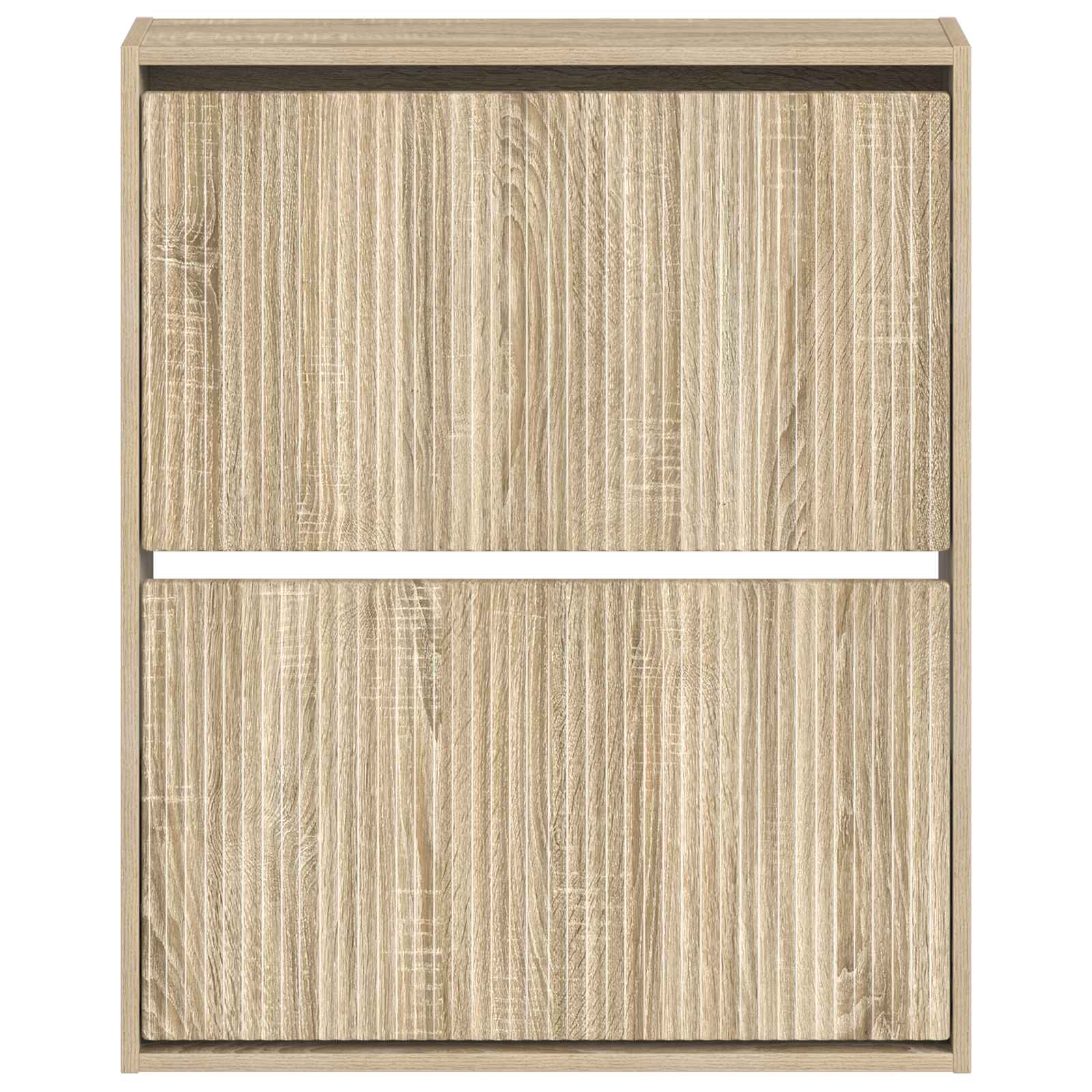 Wandmontierter Schuhschrank ARNHEM 71 x 17 x 86 cm Sonoma-Eiche