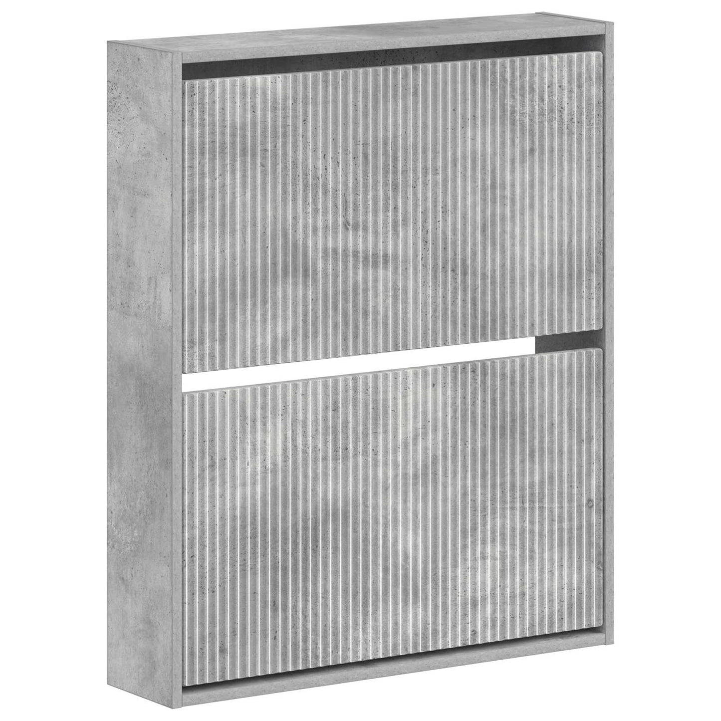 Wandmontierter Schuhschrank ARNHEM 71 x 17 x 86 cm Betongrau