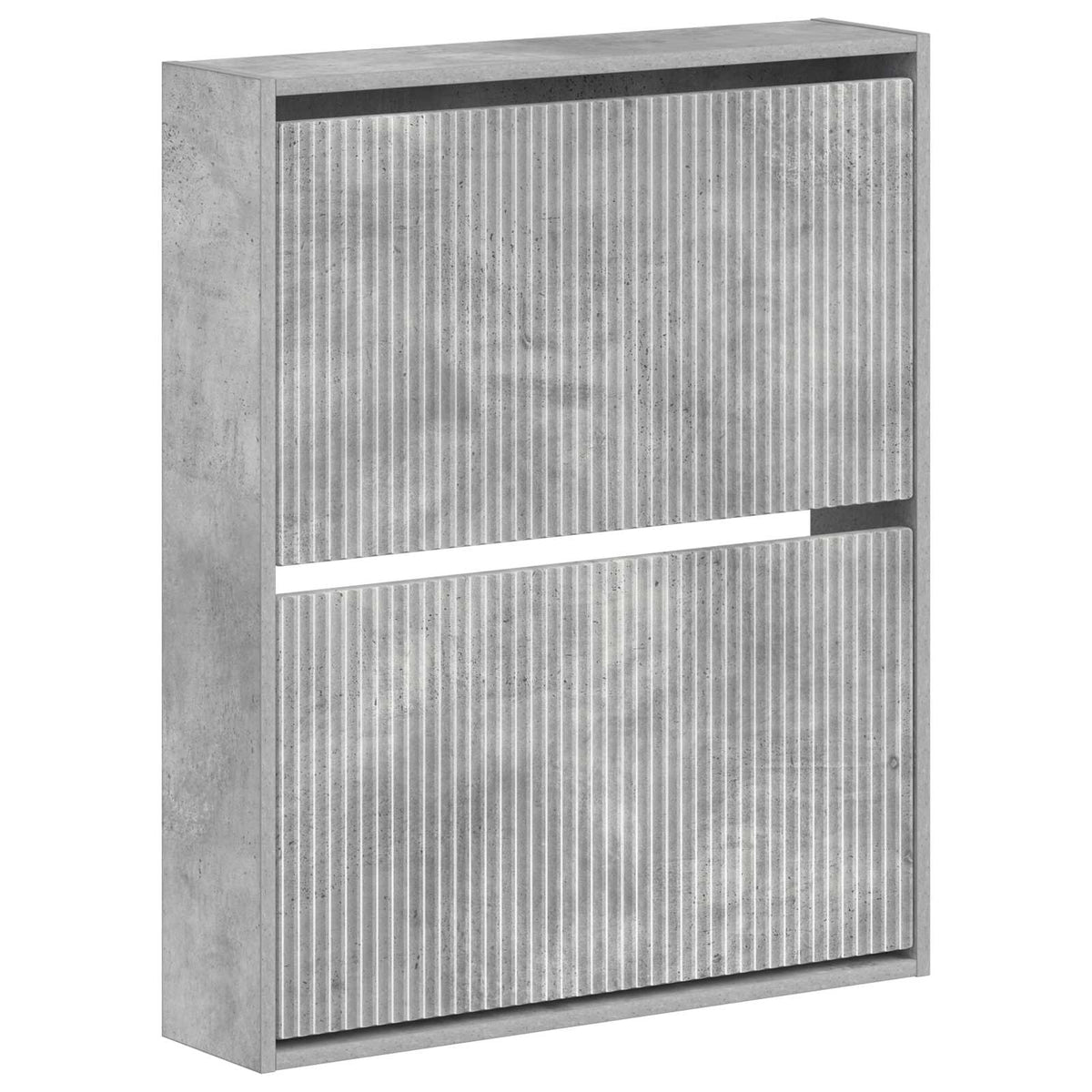 Wandmontierter Schuhschrank ARNHEM 71 x 17 x 86 cm Betongrau