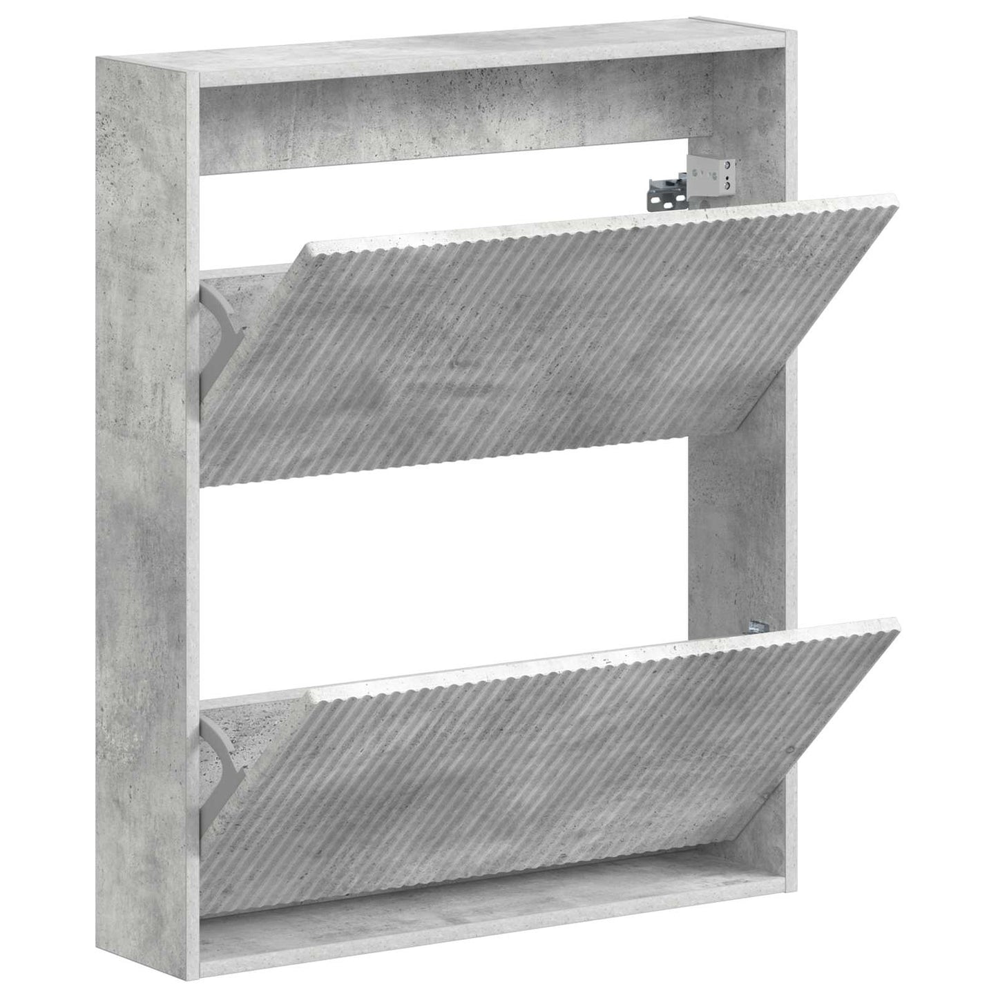 Wandmontierter Schuhschrank ARNHEM 71 x 17 x 86 cm Betongrau