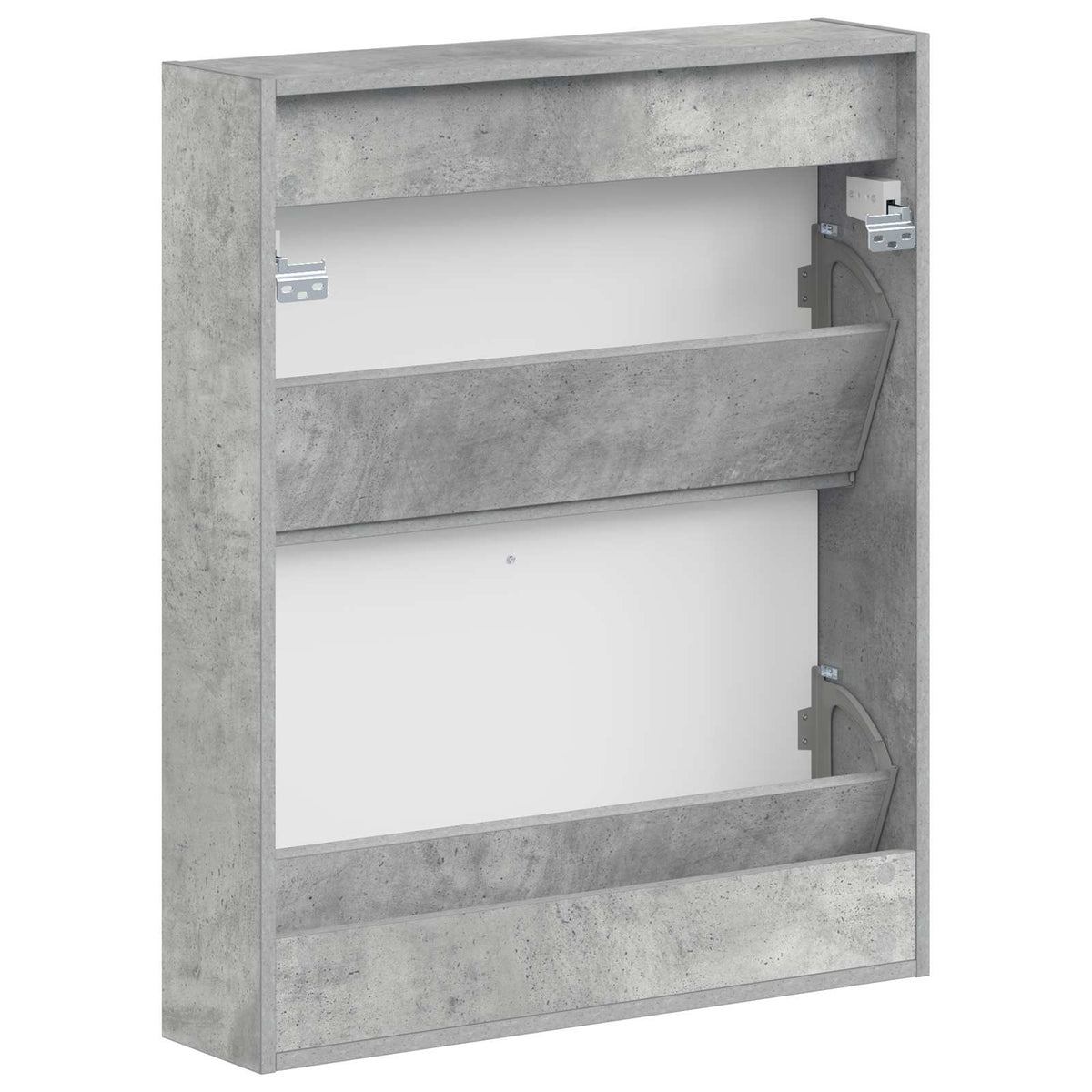 Wandmontierter Schuhschrank ARNHEM 71 x 17 x 86 cm Betongrau