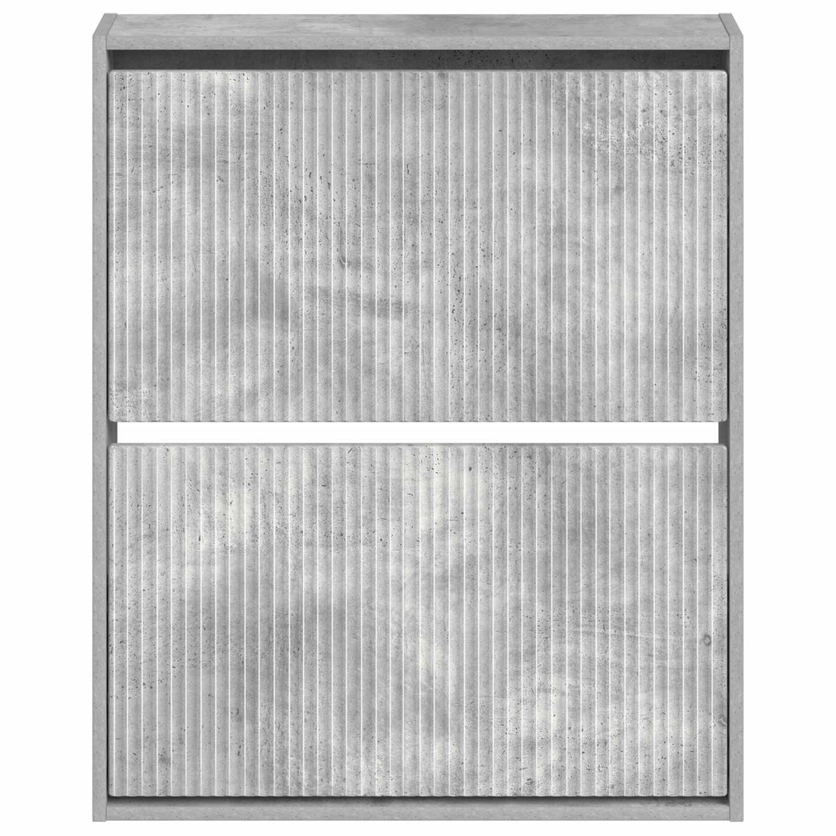 Wandmontierter Schuhschrank ARNHEM 71 x 17 x 86 cm Betongrau