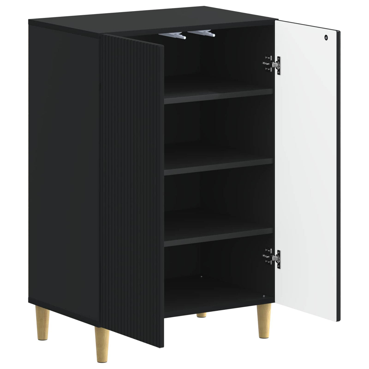 Schuhschrank ARNHEM 59,5 x 39,5 x 90 cm Holzwerkstoff Schwarz
