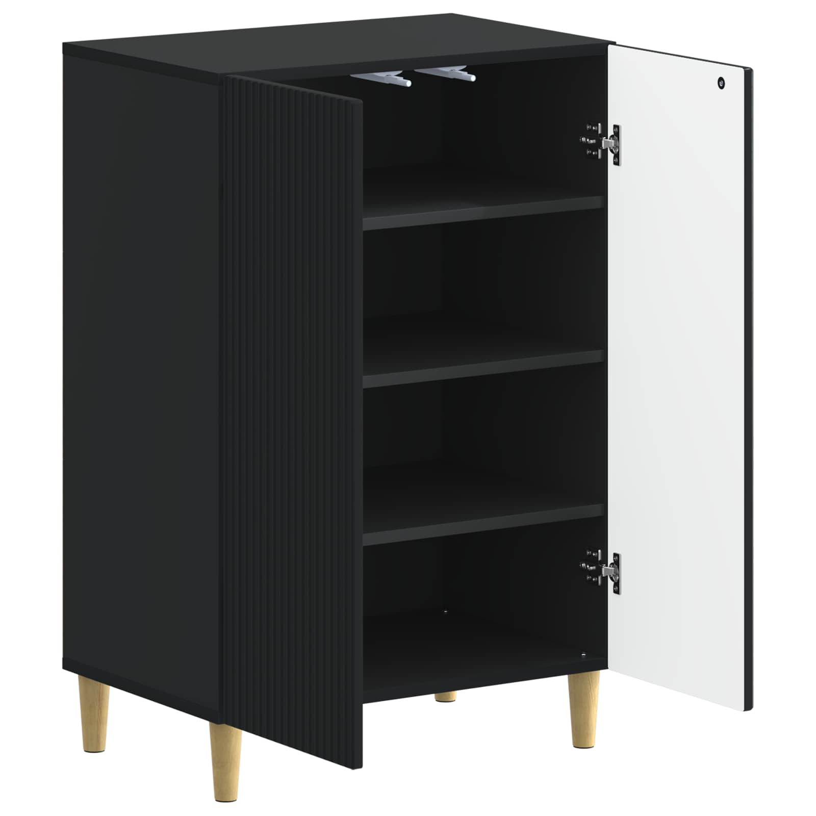 Schuhschrank ARNHEM 59,5 x 39,5 x 90 cm Holzwerkstoff Schwarz