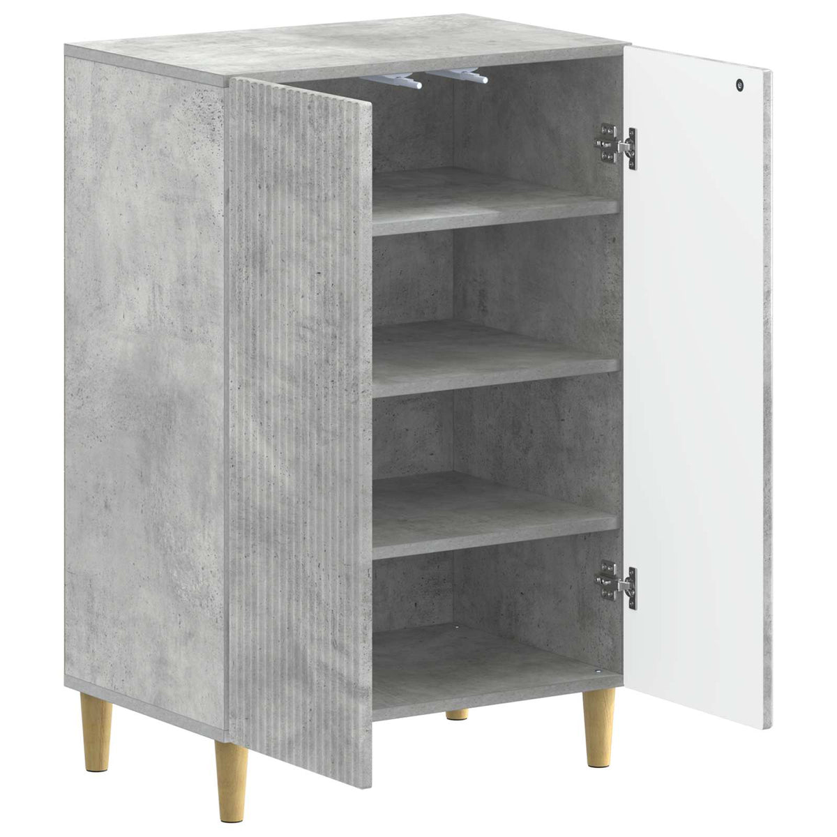 Schuhschrank ARNHEM 59,5 x 39,5 x 90 cm Holzwerkstoff Betongrau