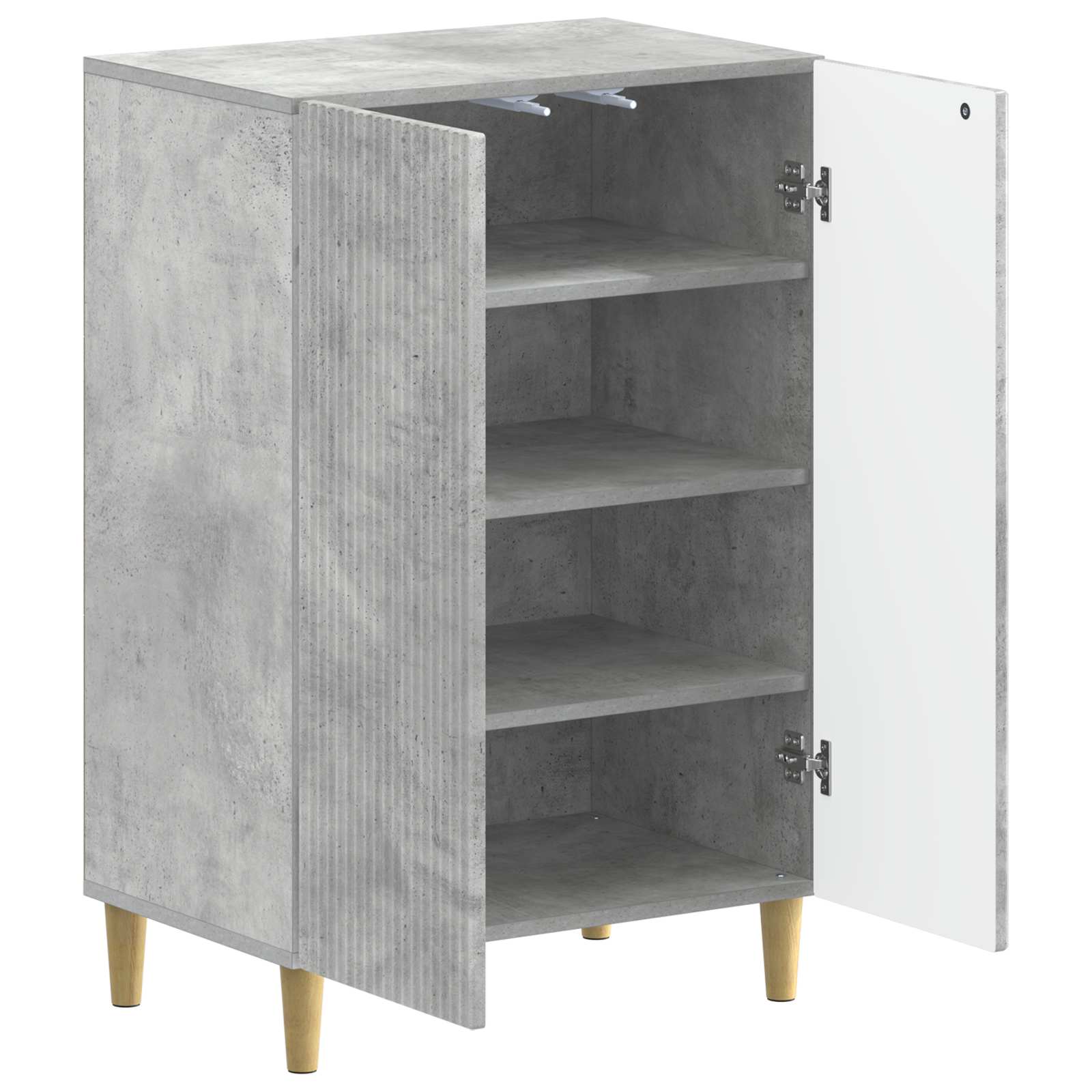 Schuhschrank ARNHEM 59,5 x 39,5 x 90 cm Holzwerkstoff Betongrau