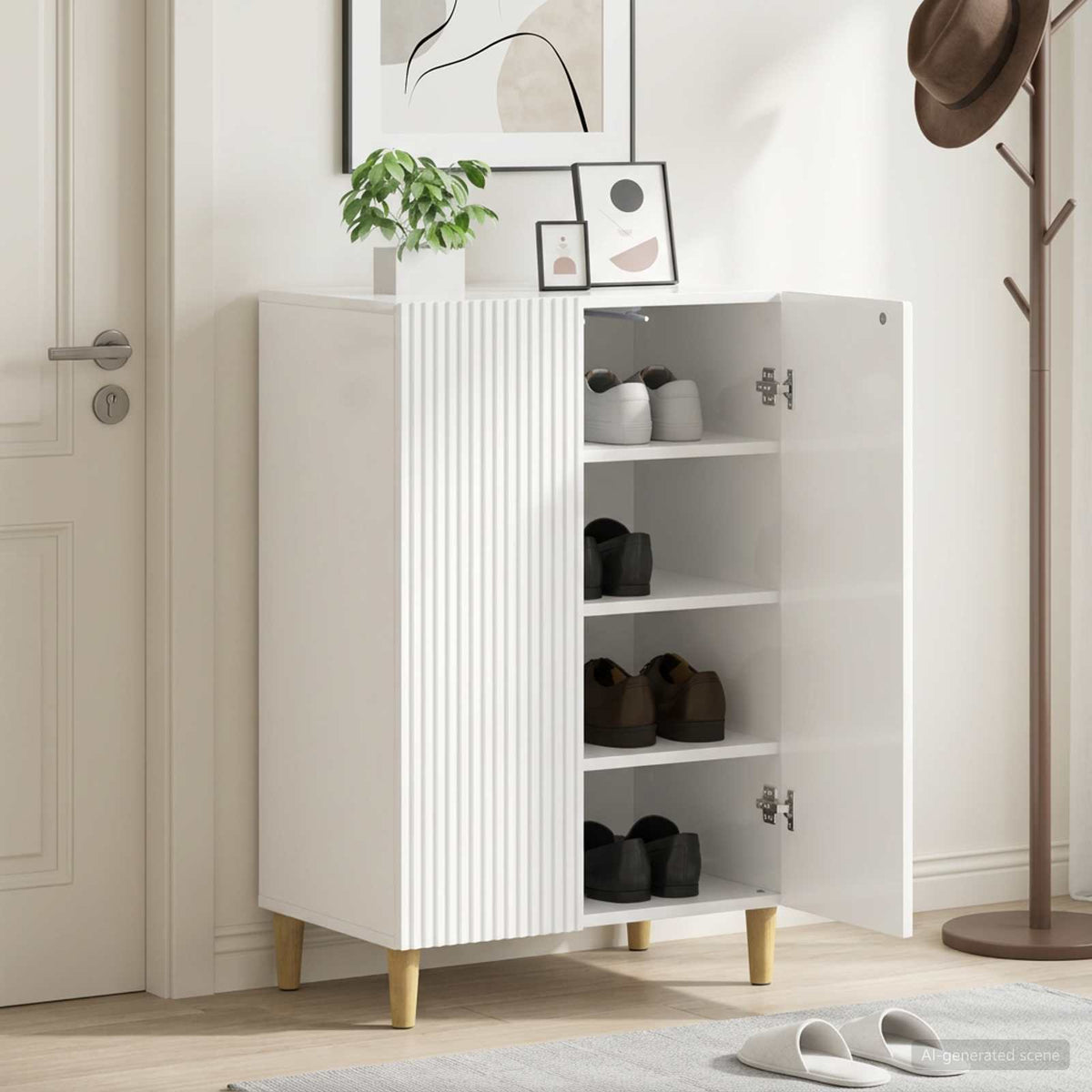 Schuhschrank ARNHEM 59,5 x 39,5 x 90 cm Holzwerkstoff