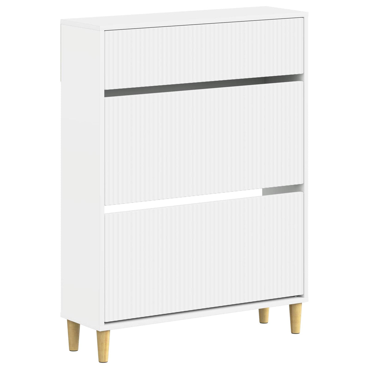 Schuhschrank ARNHEM 78 x 24 x 103 cm Holzwerkstoff Weiß