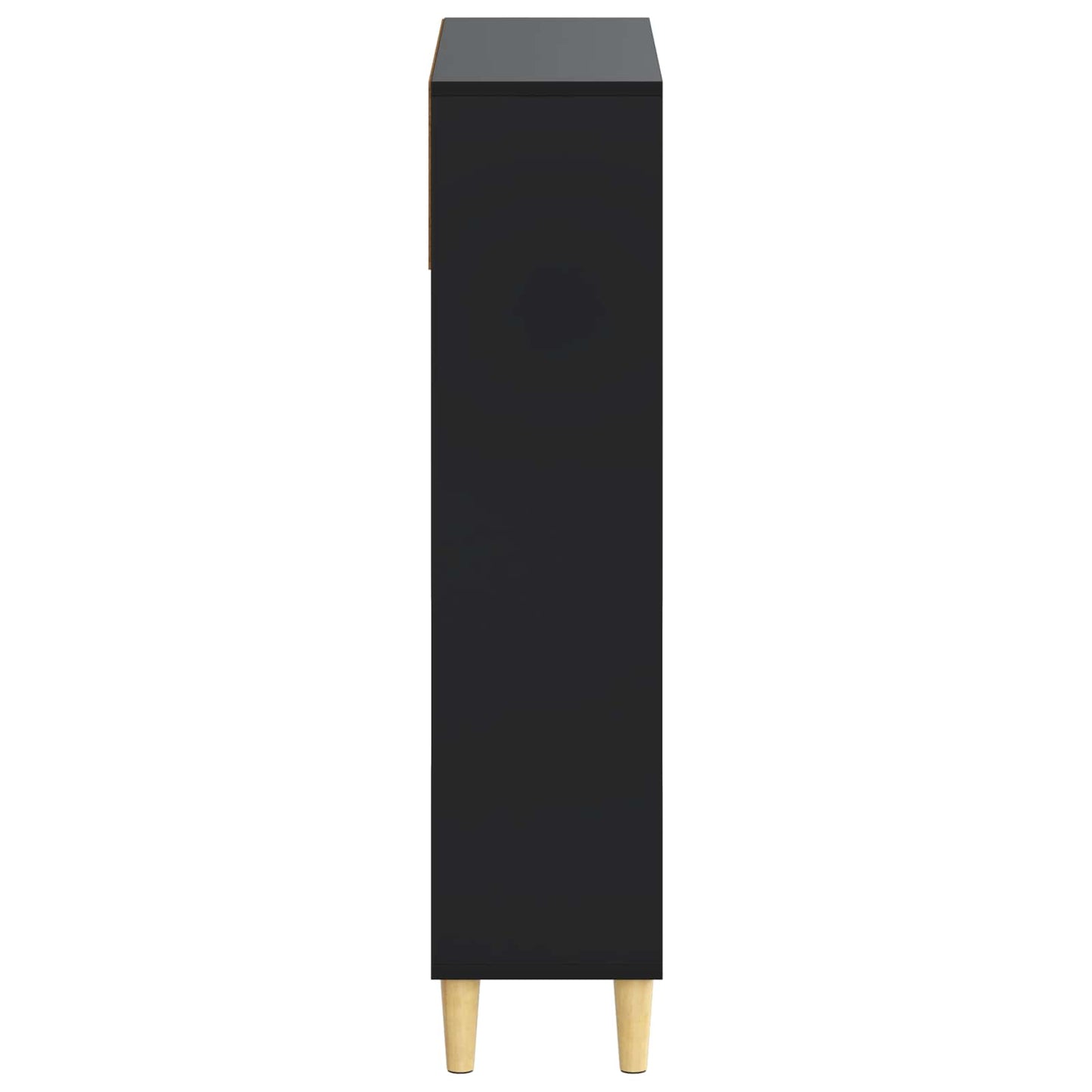 Schuhschrank ARNHEM 78 x 24 x 103 cm Holzwerkstoff Schwarz