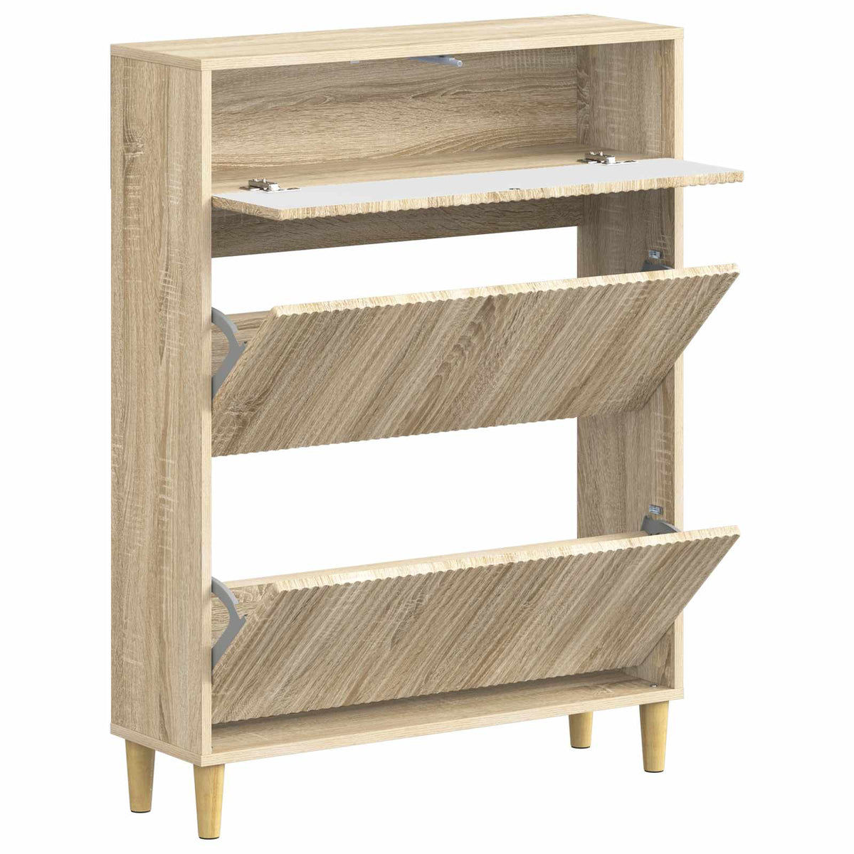 Schuhschrank ARNHEM 78 x 24 x 103 cm Holzwerkstoff Sonoma-Eiche