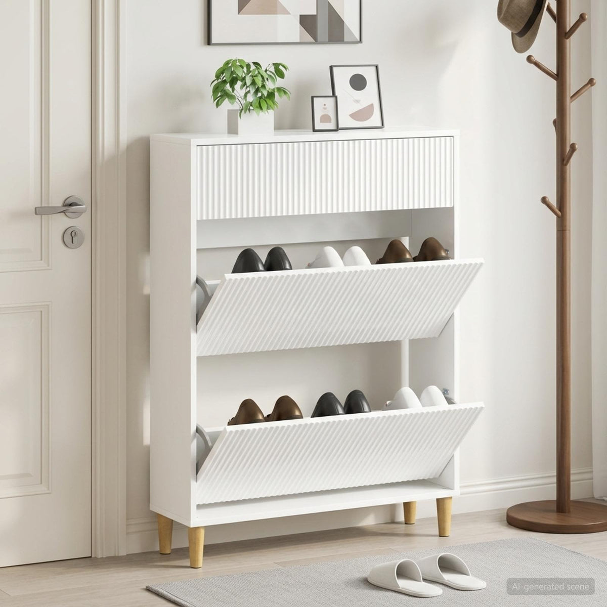 Schuhschrank ARNHEM 78 x 24 x 103 cm Holzwerkstoff