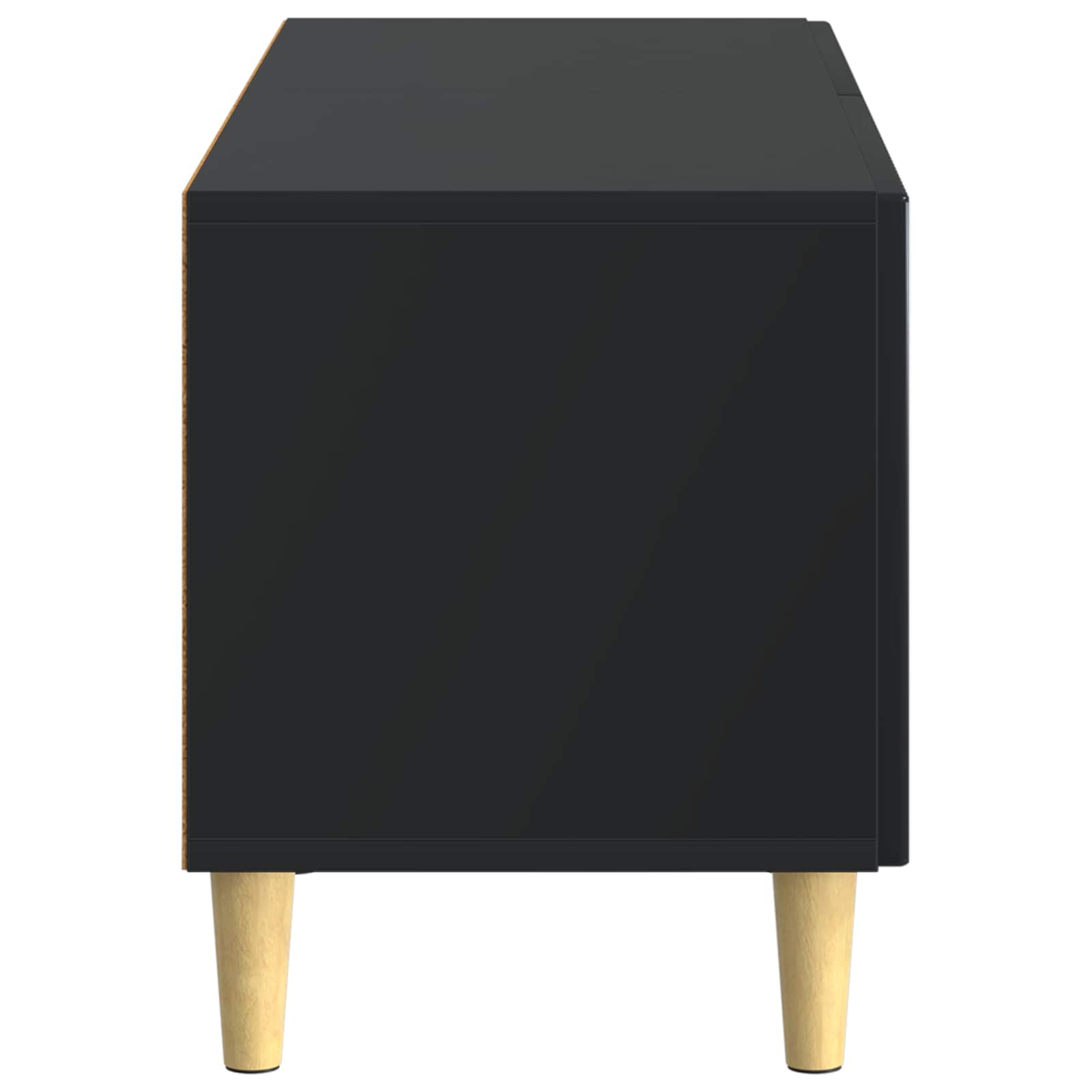TV-Schrank Schwarz Holzwerkstoff
