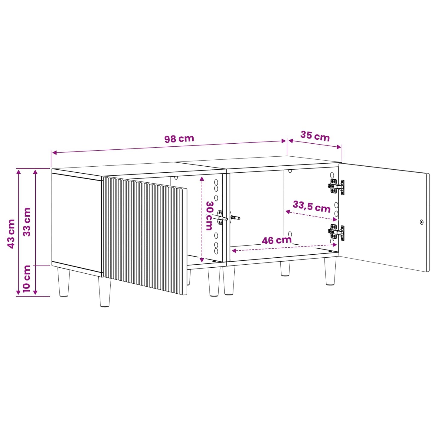 TV-Schrank Artisan-Eiche Holzwerkstoff