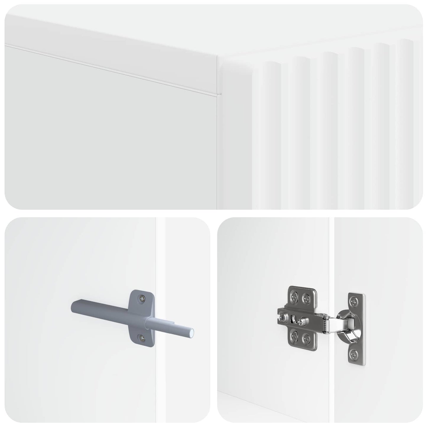 LED-TV-Schrank Weiß Holzwerkstoff