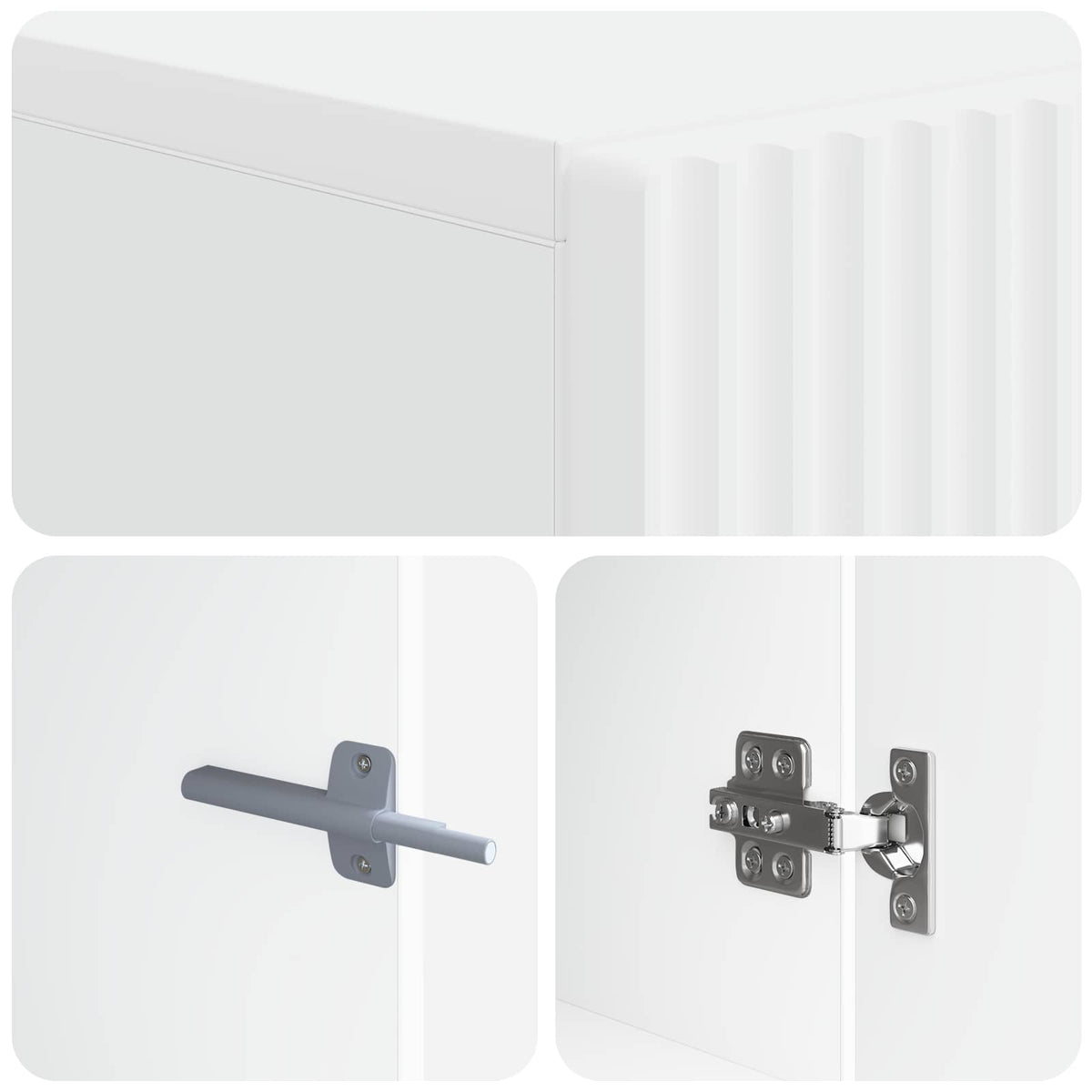 LED-TV-Schrank Weiß Holzwerkstoff