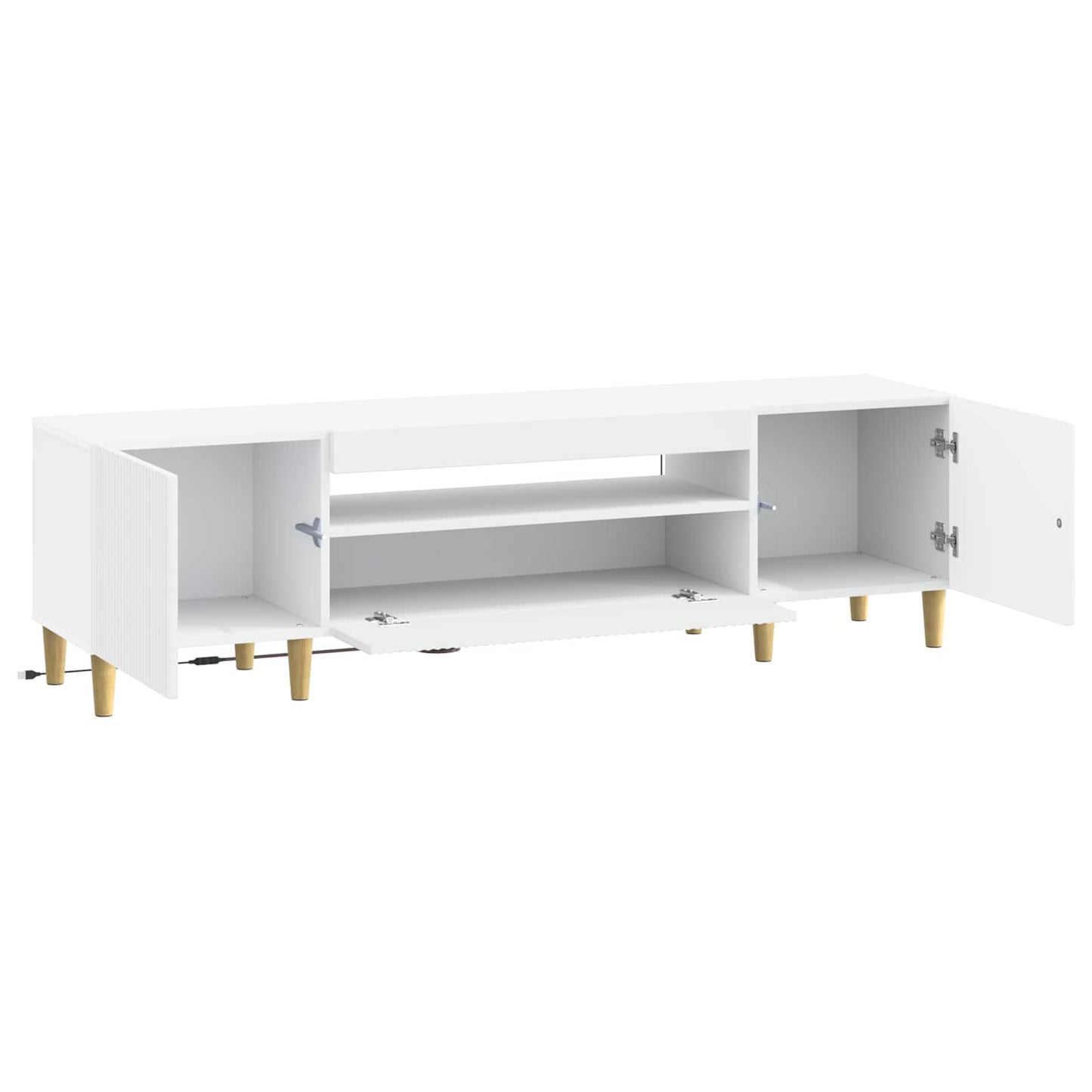 LED-TV-Schrank Weiß Holzwerkstoff