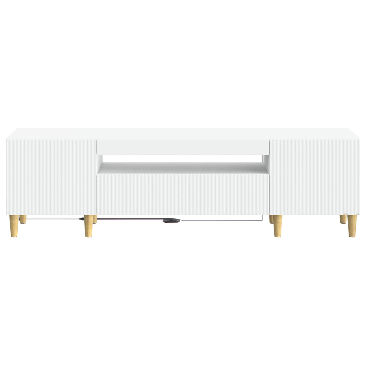 LED-TV-Schrank Weiß Holzwerkstoff