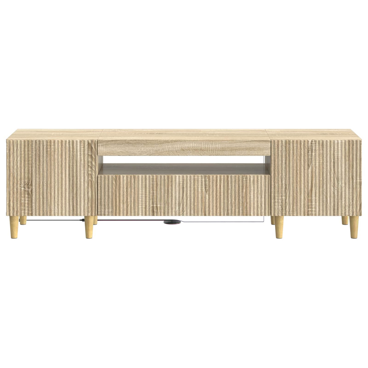 LED-TV-Schrank Sonoma-Eiche Holzwerkstoff