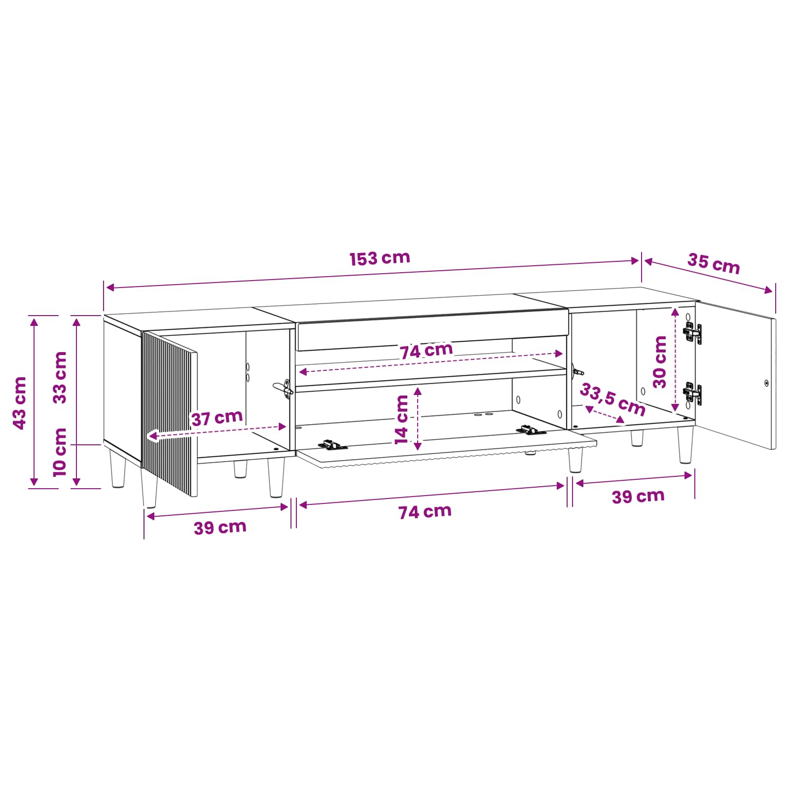 LED-TV-Schrank Sonoma-Eiche Holzwerkstoff