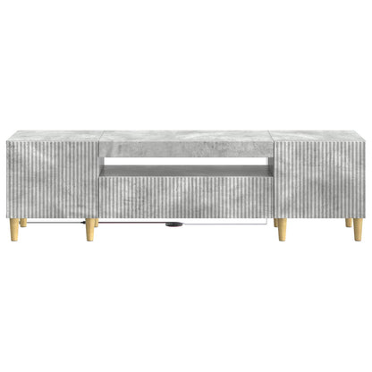 LED-TV-Schrank ARNHEM 153 x 35 x 43 cm Betongrau Holzwerkstoff