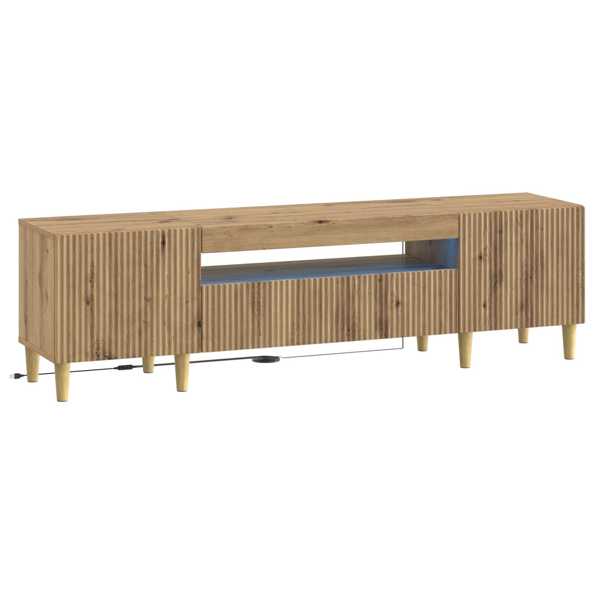 LED-TV-Schrank Artisan-Eiche Holzwerkstoff
