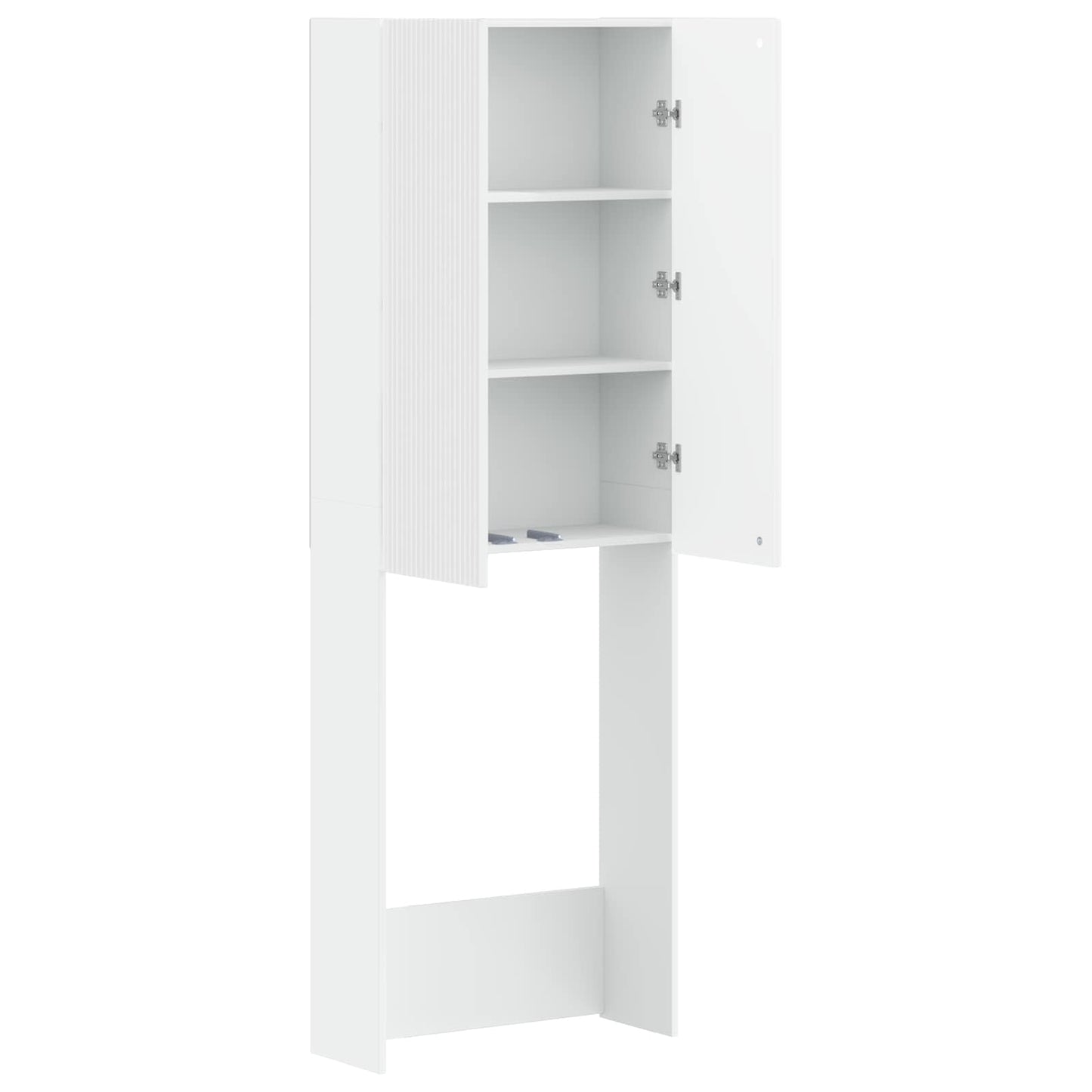Toilettenschrank ARNHEM Weiß 66 x 25,5 x 190 cm Holzwerkstoff