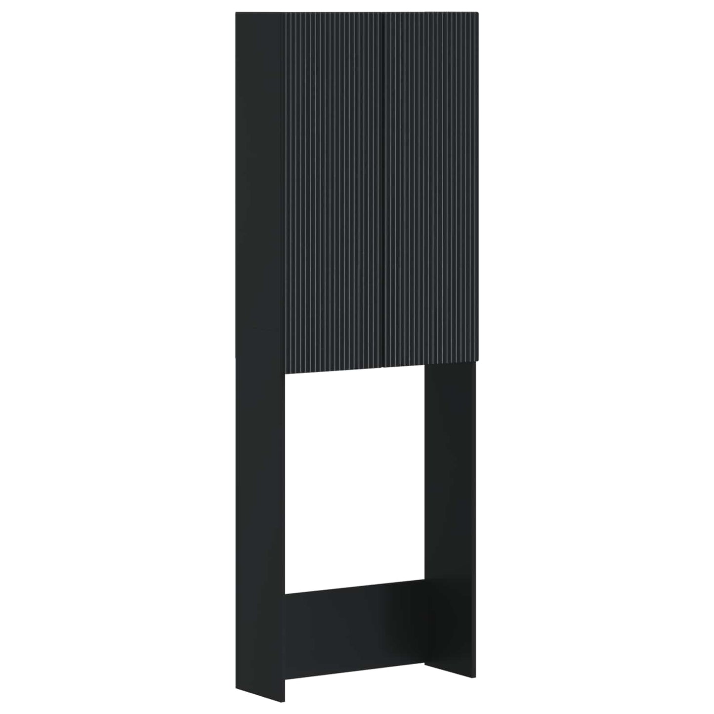 Toilettenschrank ARNHEM Schwarz 66 x 25,5 x 190 cm