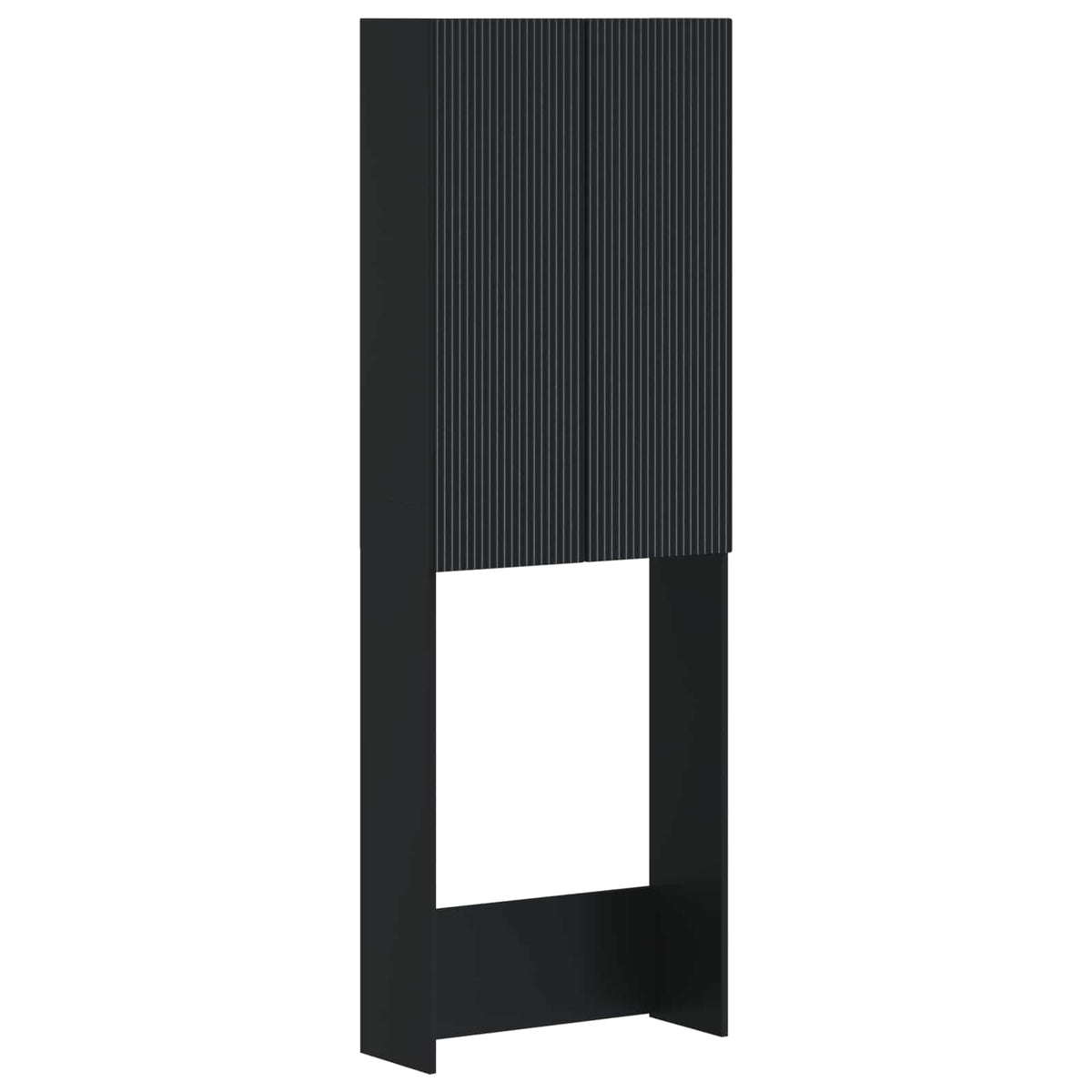 Toilettenschrank ARNHEM Schwarz 66 x 25,5 x 190 cm