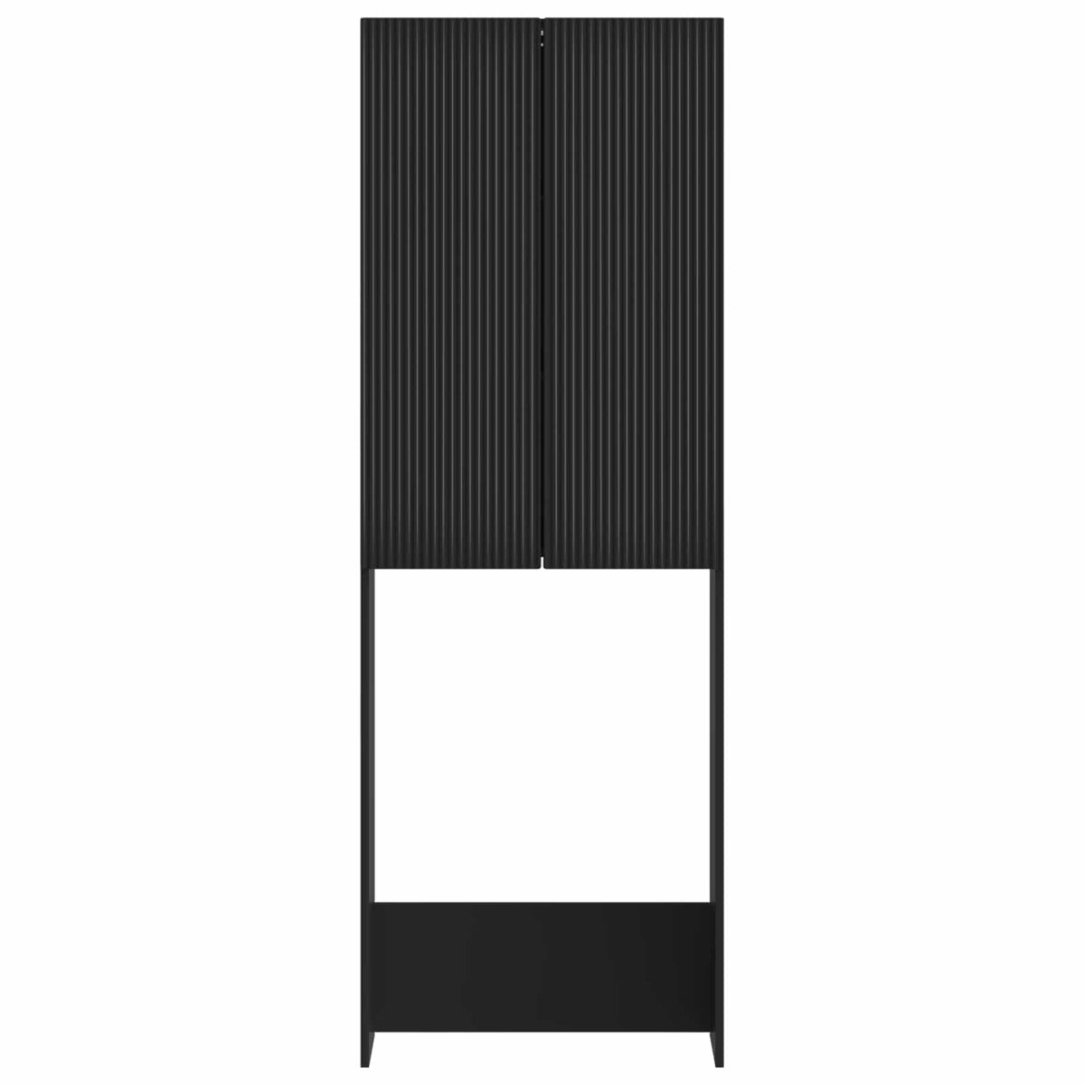 Toilettenschrank ARNHEM Schwarz 66 x 25,5 x 190 cm