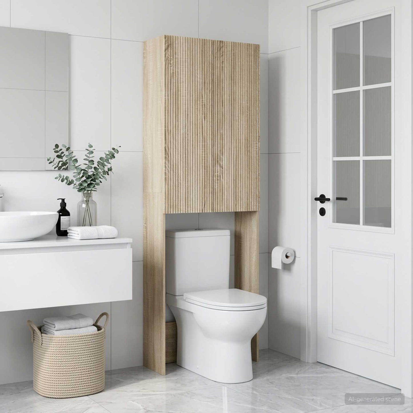 Toilettenschrank ARNHEM Sonoma-Eiche 66 x 25,5 x 190 cm