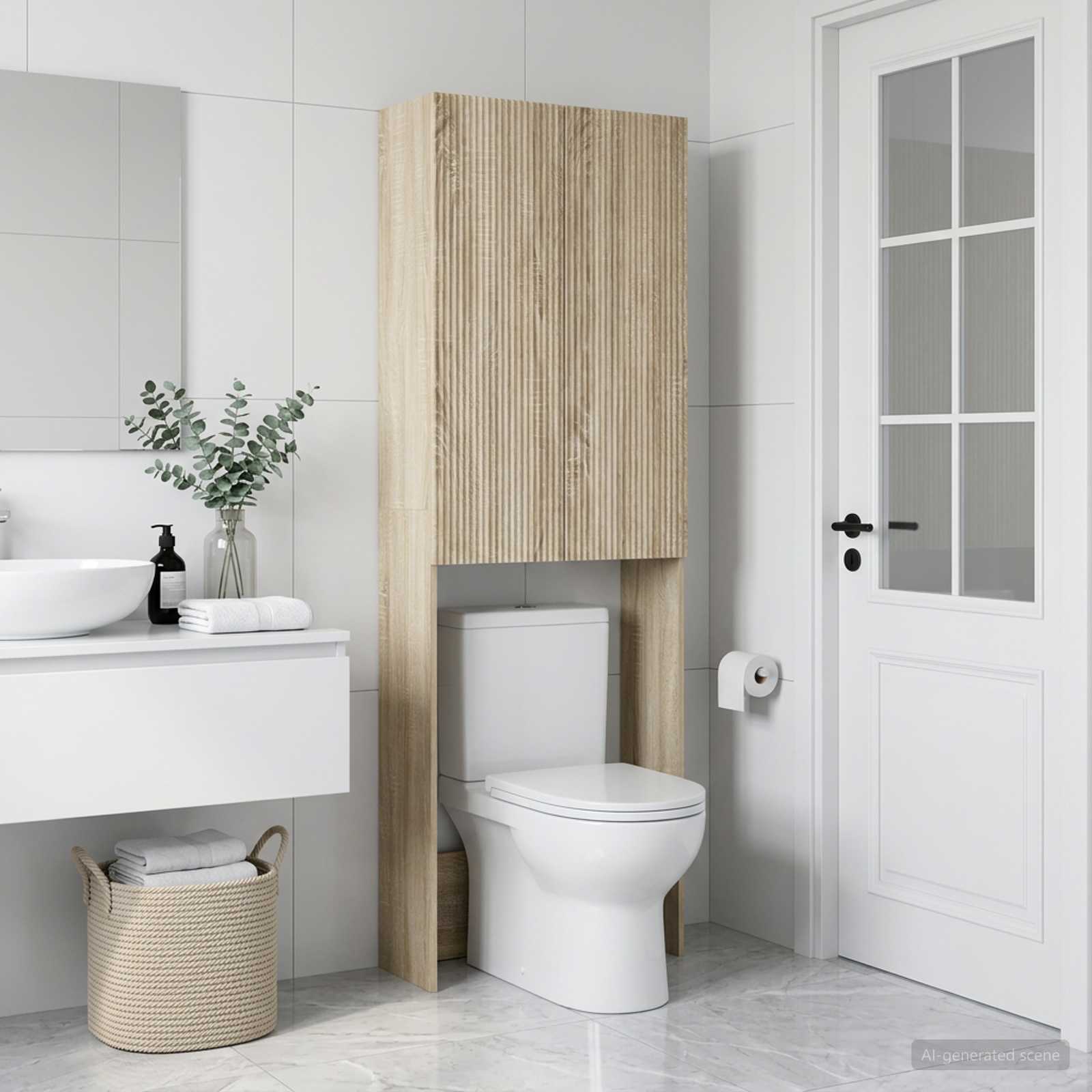 Toilettenschrank ARNHEM Sonoma-Eiche 66 x 25,5 x 190 cm