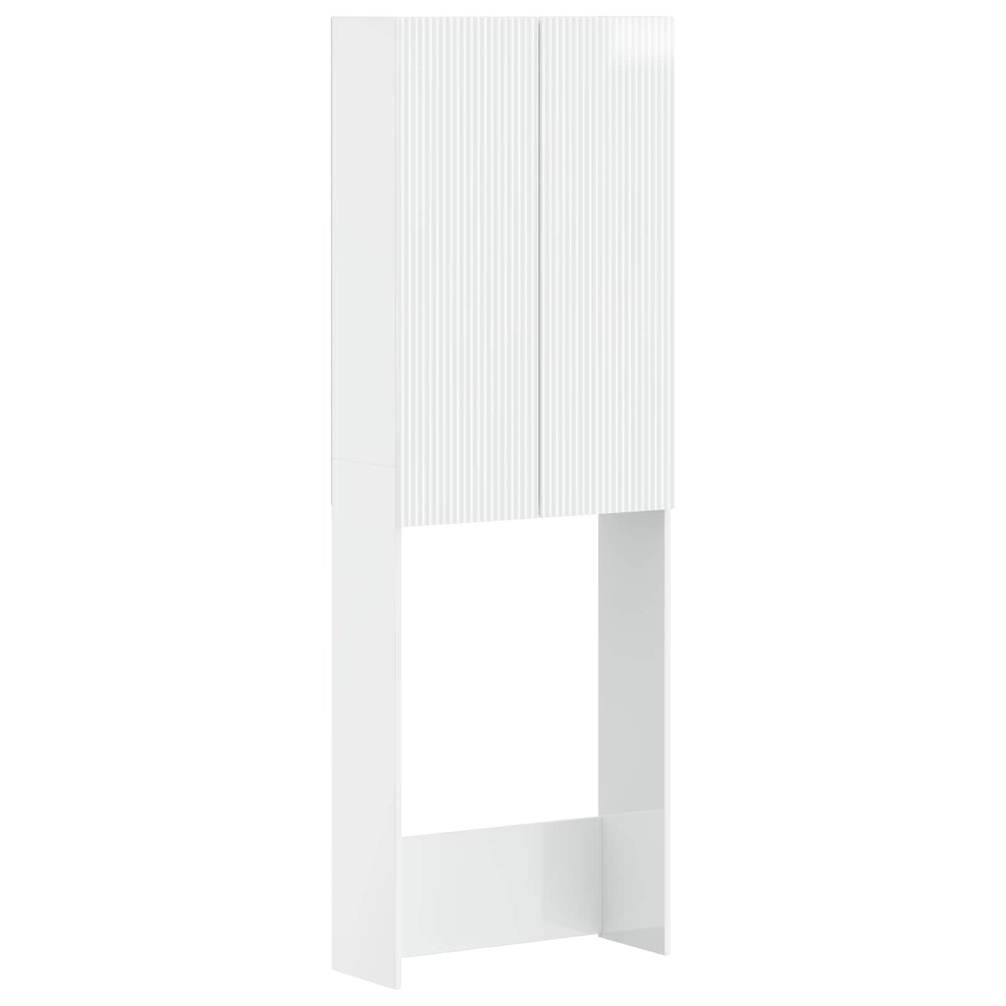 Toilettenschrank ARNHEM Hochglanz Weiß 66 x 25,5 x 190 cm