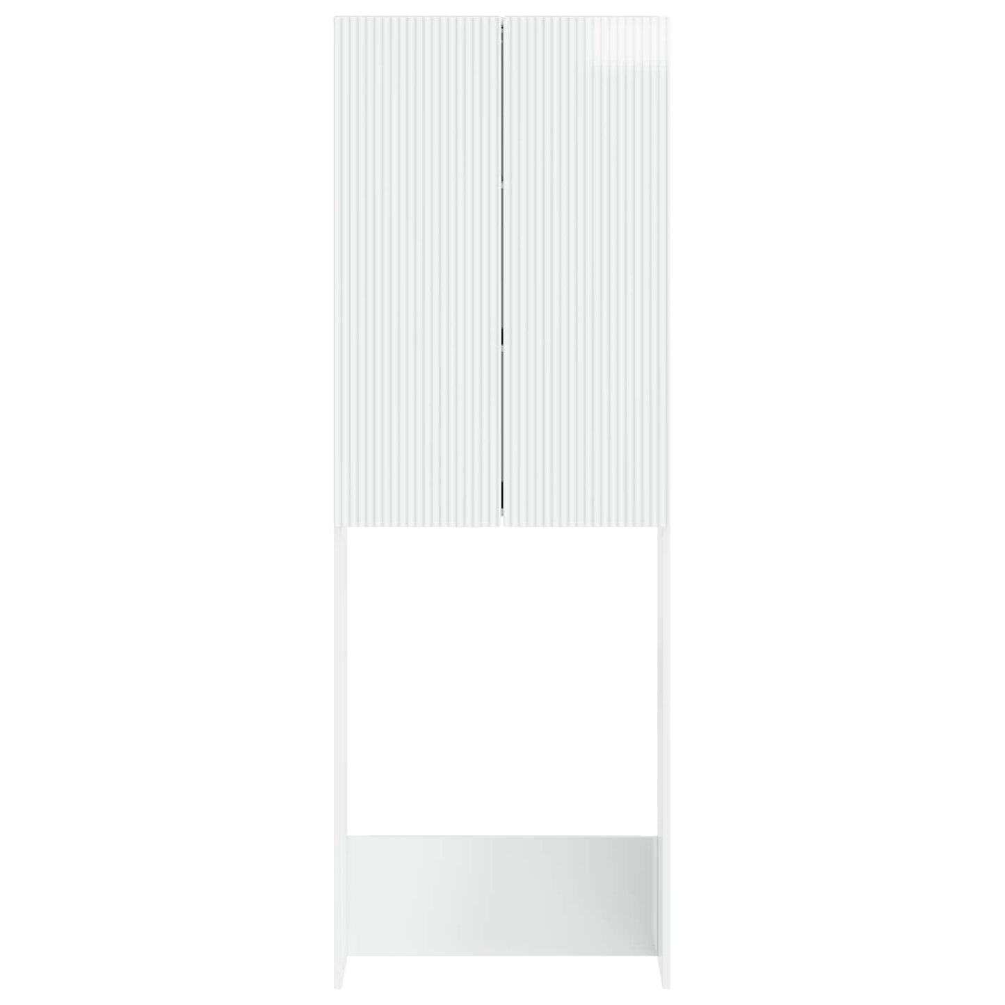 Toilettenschrank ARNHEM Hochglanz Weiß 66 x 25,5 x 190 cm