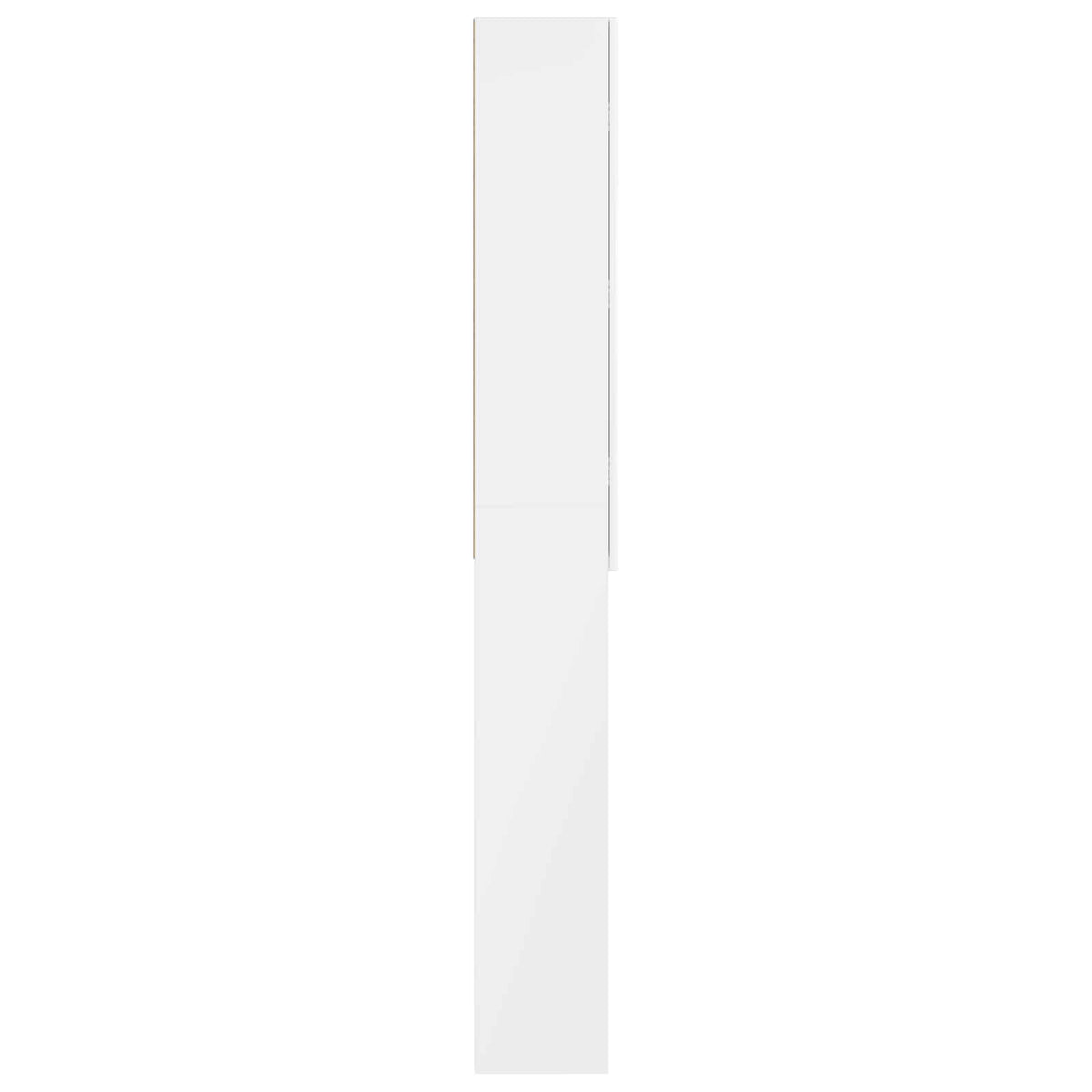 Toilettenschrank ARNHEM Hochglanz Weiß 66 x 25,5 x 190 cm