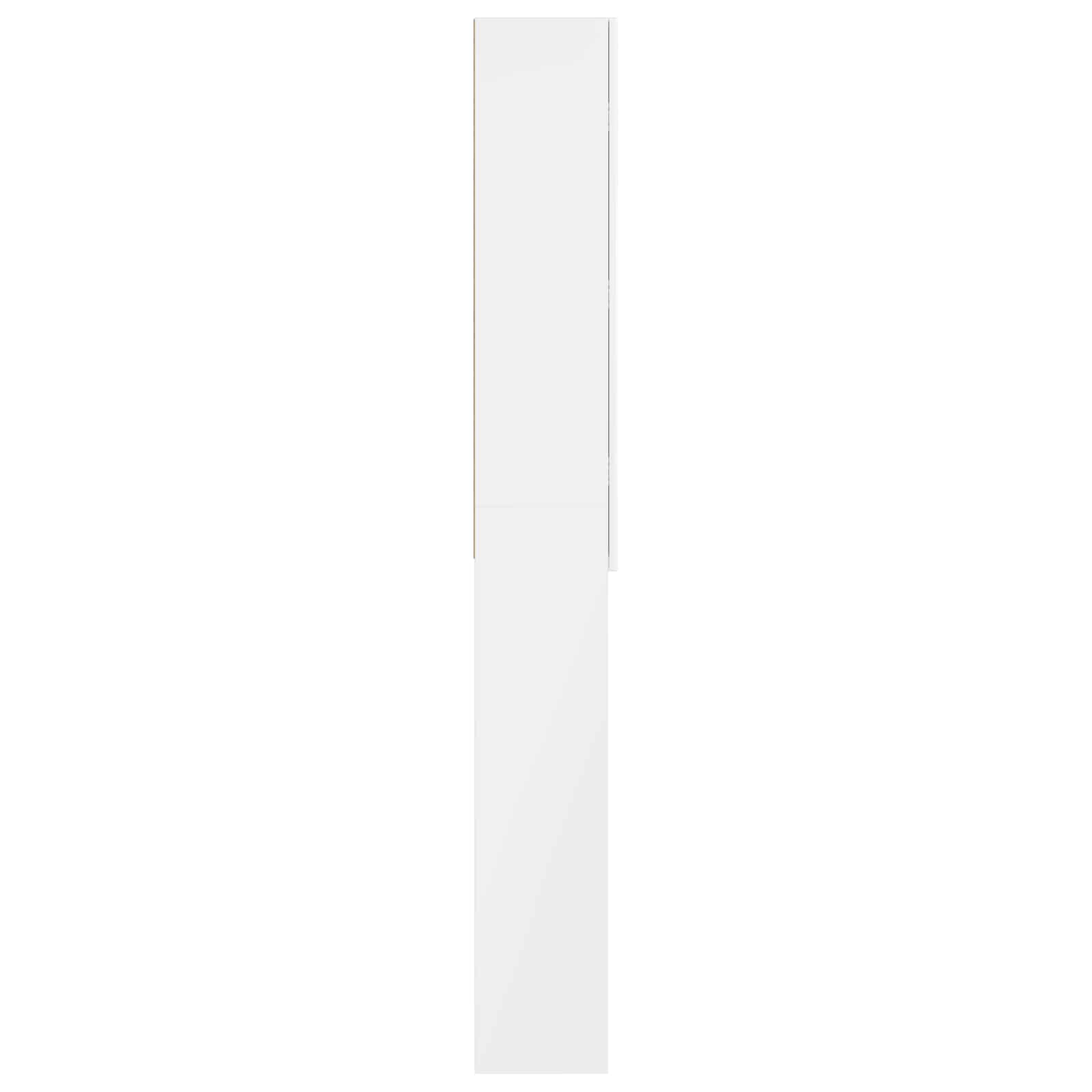 Toilettenschrank ARNHEM Hochglanz Weiß 66 x 25,5 x 190 cm