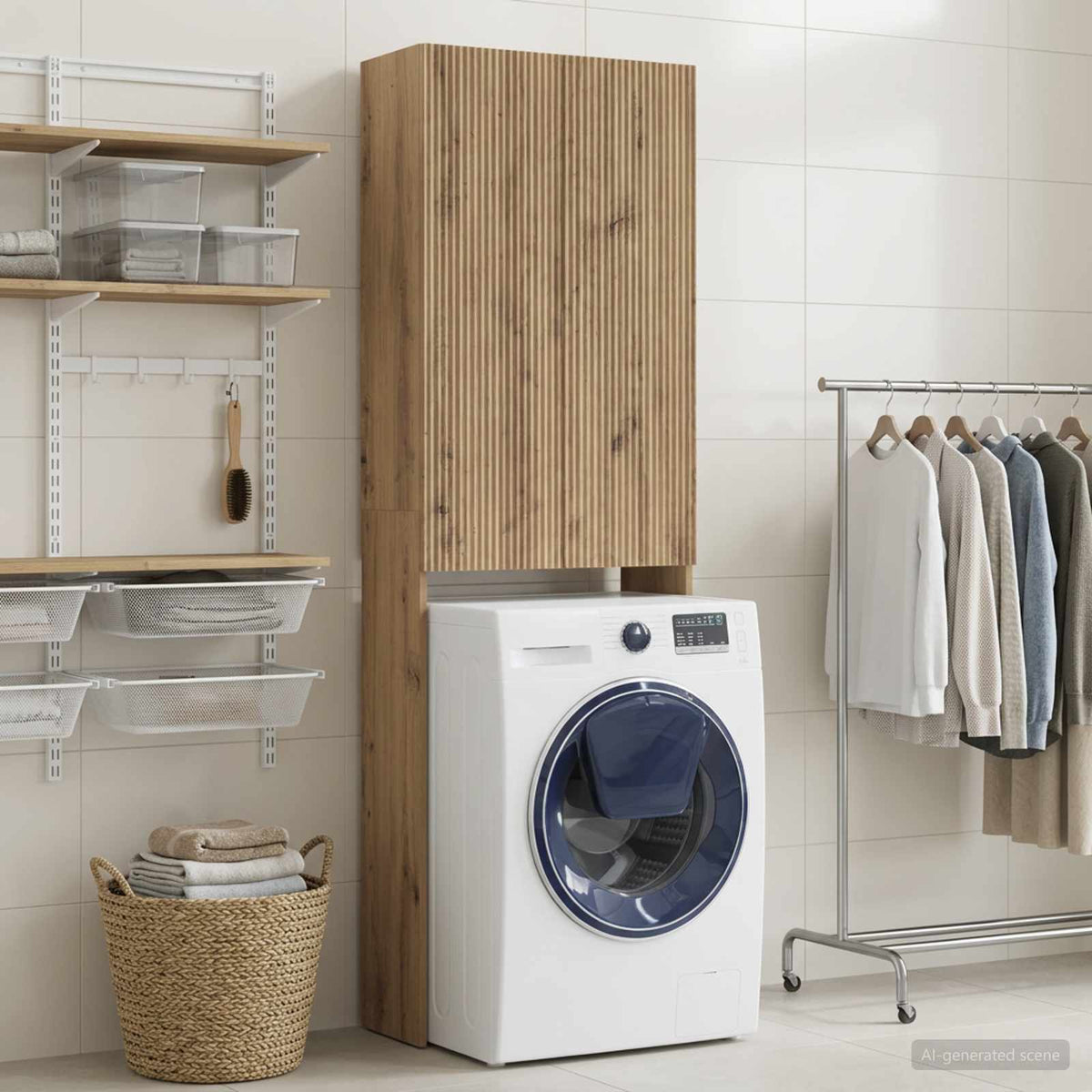 Toilettenschrank ARNHEM Artisan-Eiche 66 x 25,5 x 190 cm