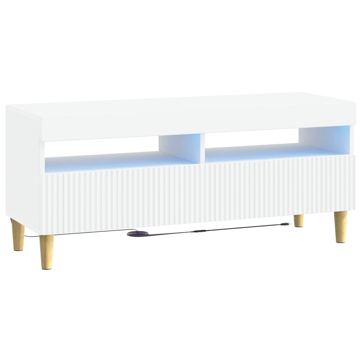 LED-TV-Schrank Weiß Holzwerkstoff