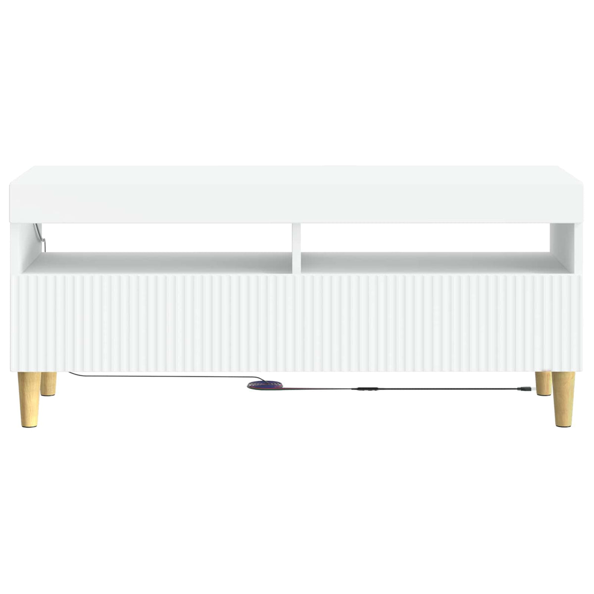 LED-TV-Schrank Weiß Holzwerkstoff