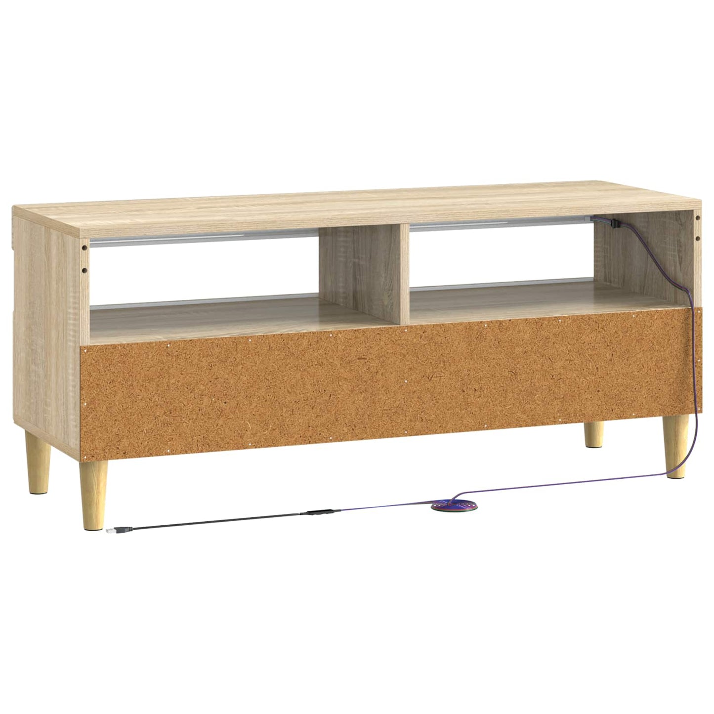 LED-TV-Schrank Sonoma-Eiche Holzwerkstoff