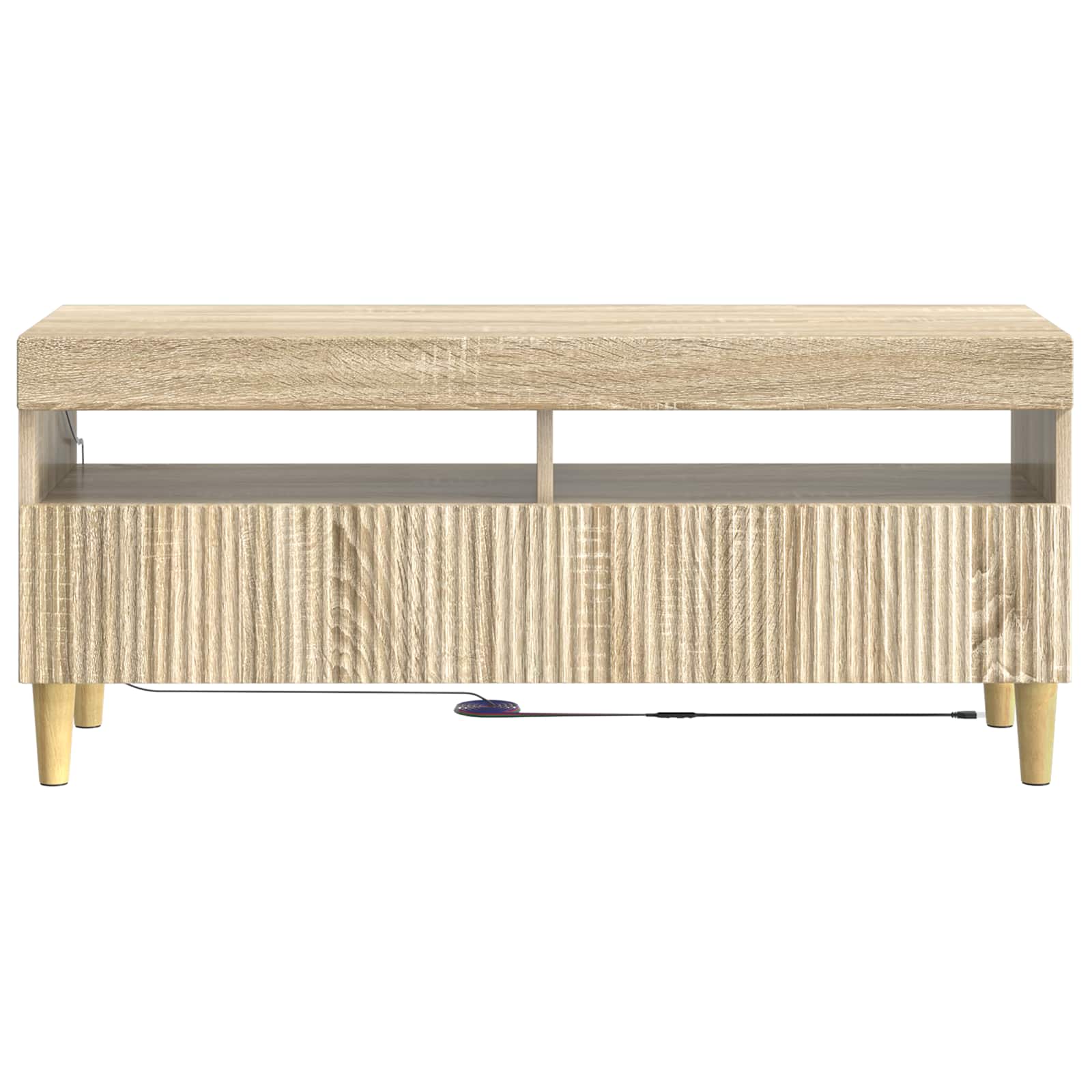 LED-TV-Schrank Sonoma-Eiche Holzwerkstoff