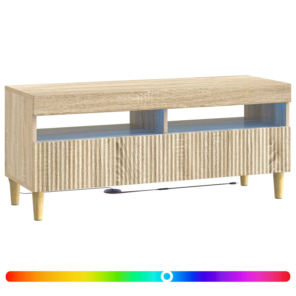 LED-TV-Schrank Sonoma-Eiche Holzwerkstoff