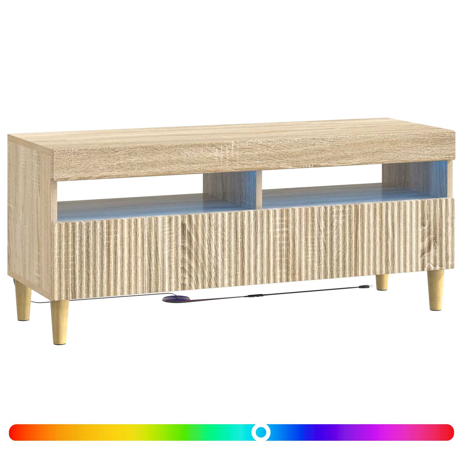 LED-TV-Schrank Sonoma-Eiche Holzwerkstoff
