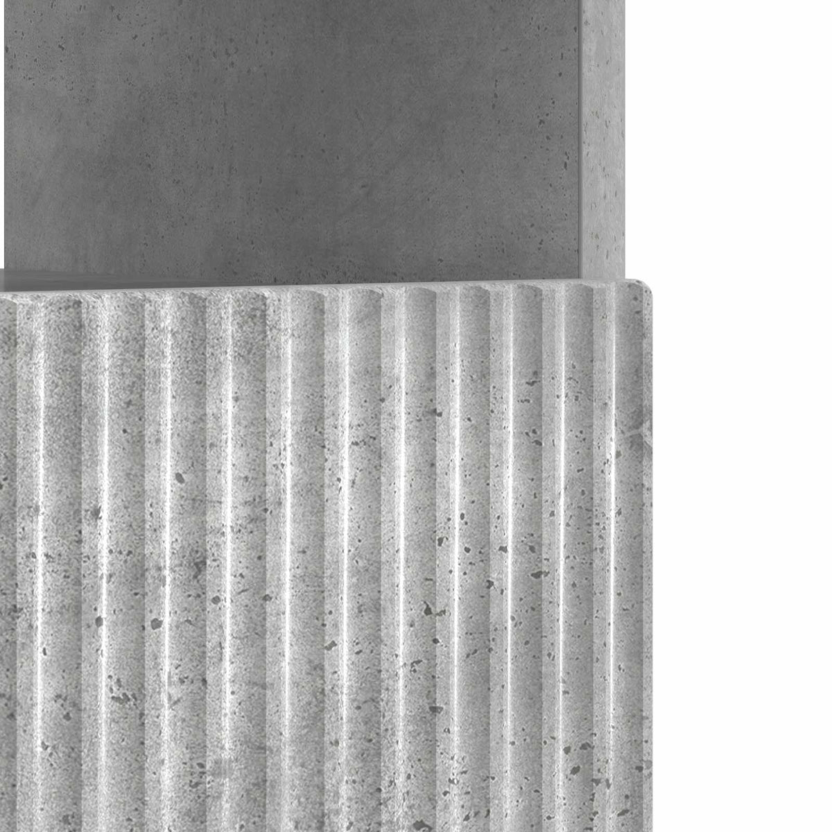 LED-TV-Schrank Betongrau Holzwerkstoff