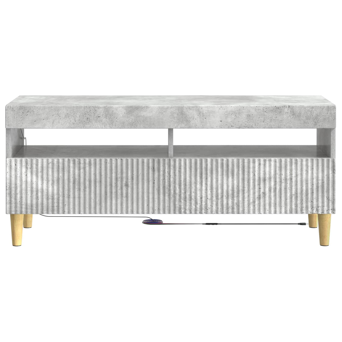 LED-TV-Schrank Betongrau Holzwerkstoff