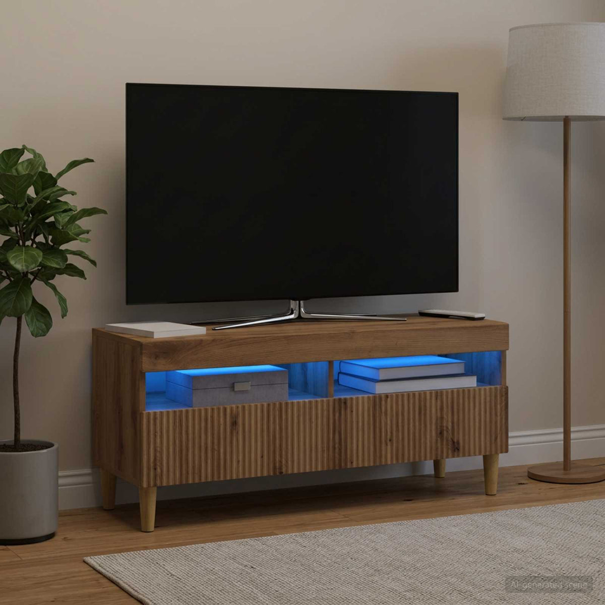 LED-TV-Schrank Artisan-Eiche Holzwerkstoff