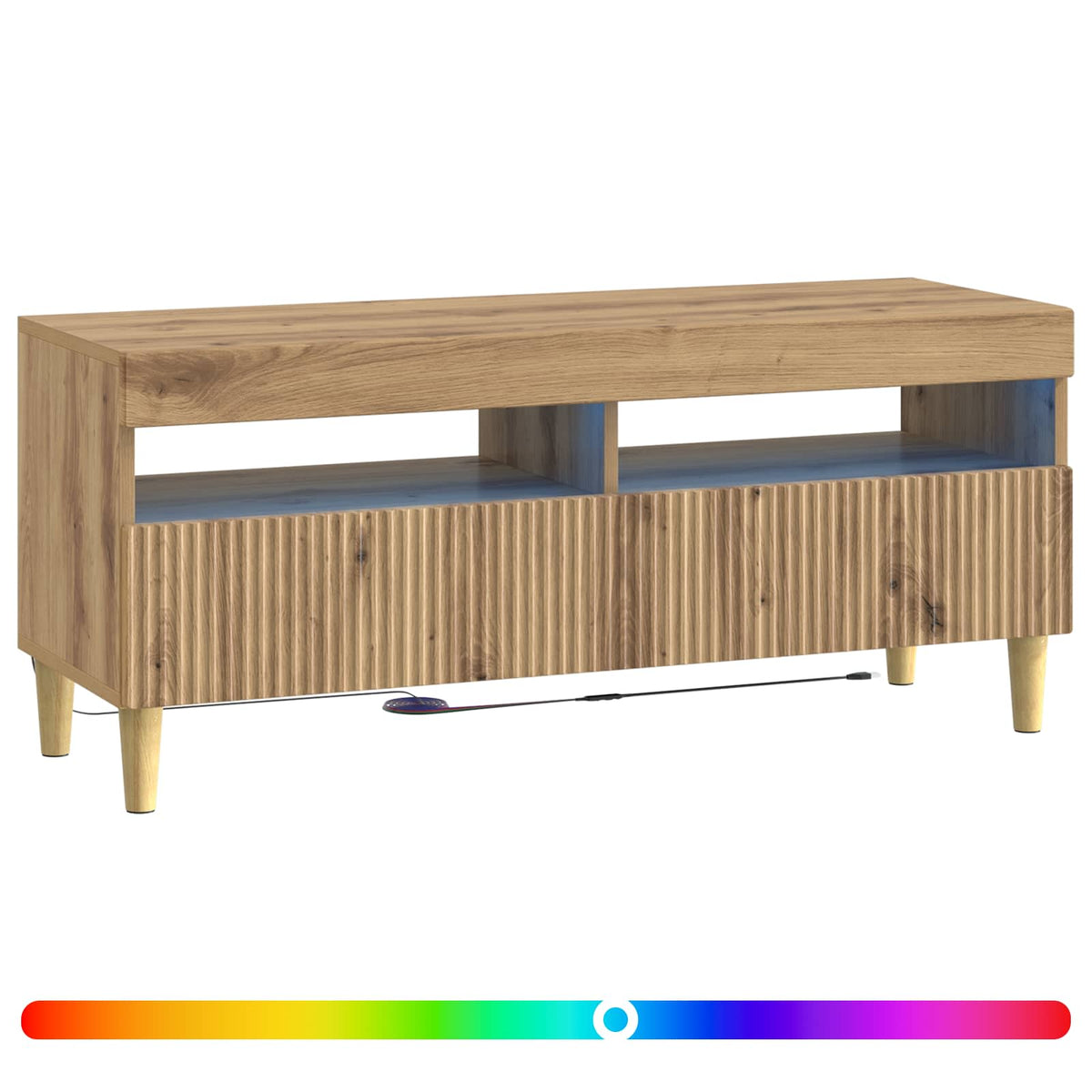 LED-TV-Schrank Artisan-Eiche Holzwerkstoff